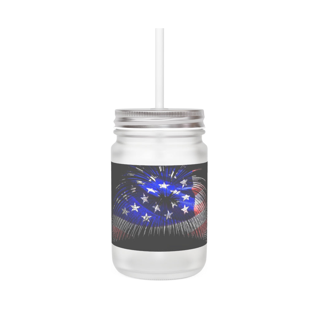 Old Glory Mason Jar