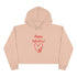 Happy Valentine's Love!! Crop Hoodie