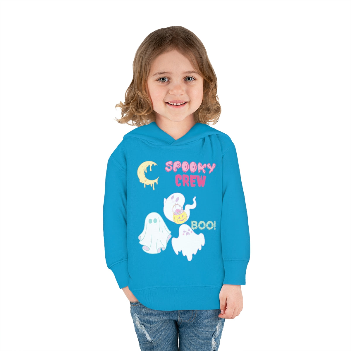 The Spooky Crew BOO Toddler Pullover Fleece Hoodie