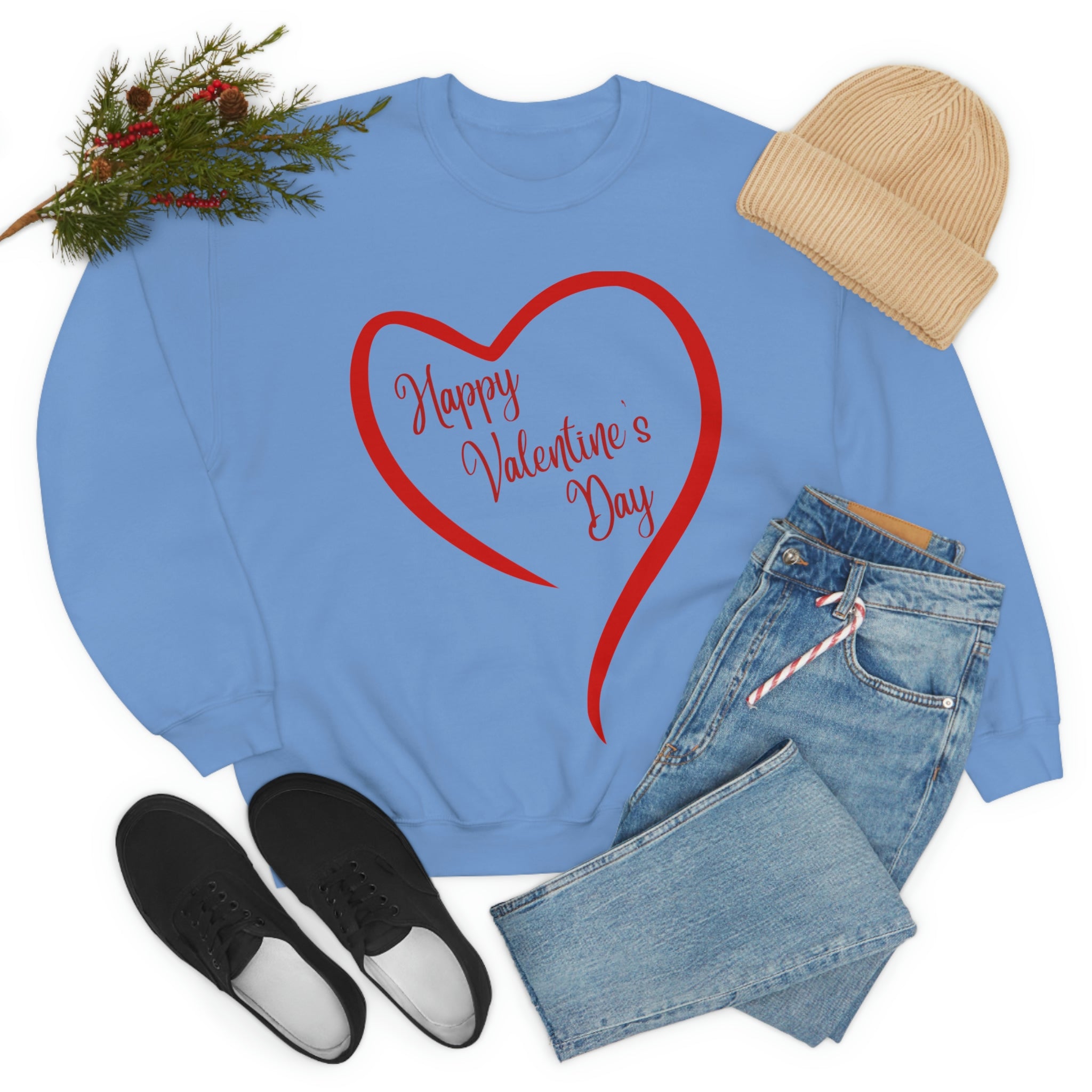 Happy Valentine's Day Unisex Heavy Blend™ Crewneck Sweatshirt