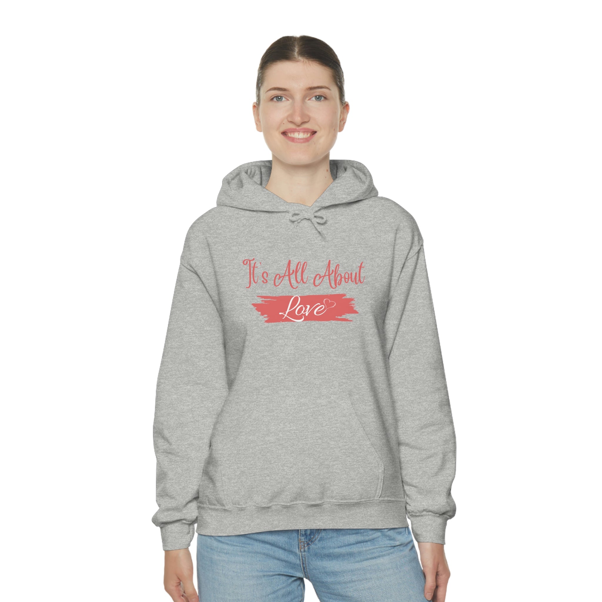 It's All About Love Unisex Heavy Blend™ Hooded Sweatshirt