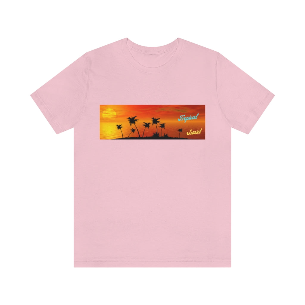 Tropical Sunset Unisex Jersey Short Sleeve Tee