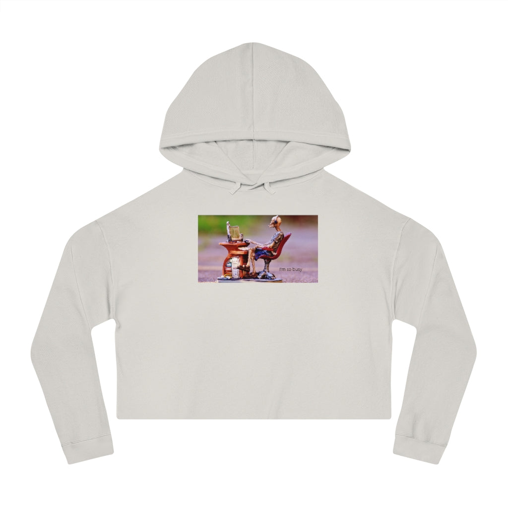 Computer's Women’s Cropped Hooded Sweatshirt