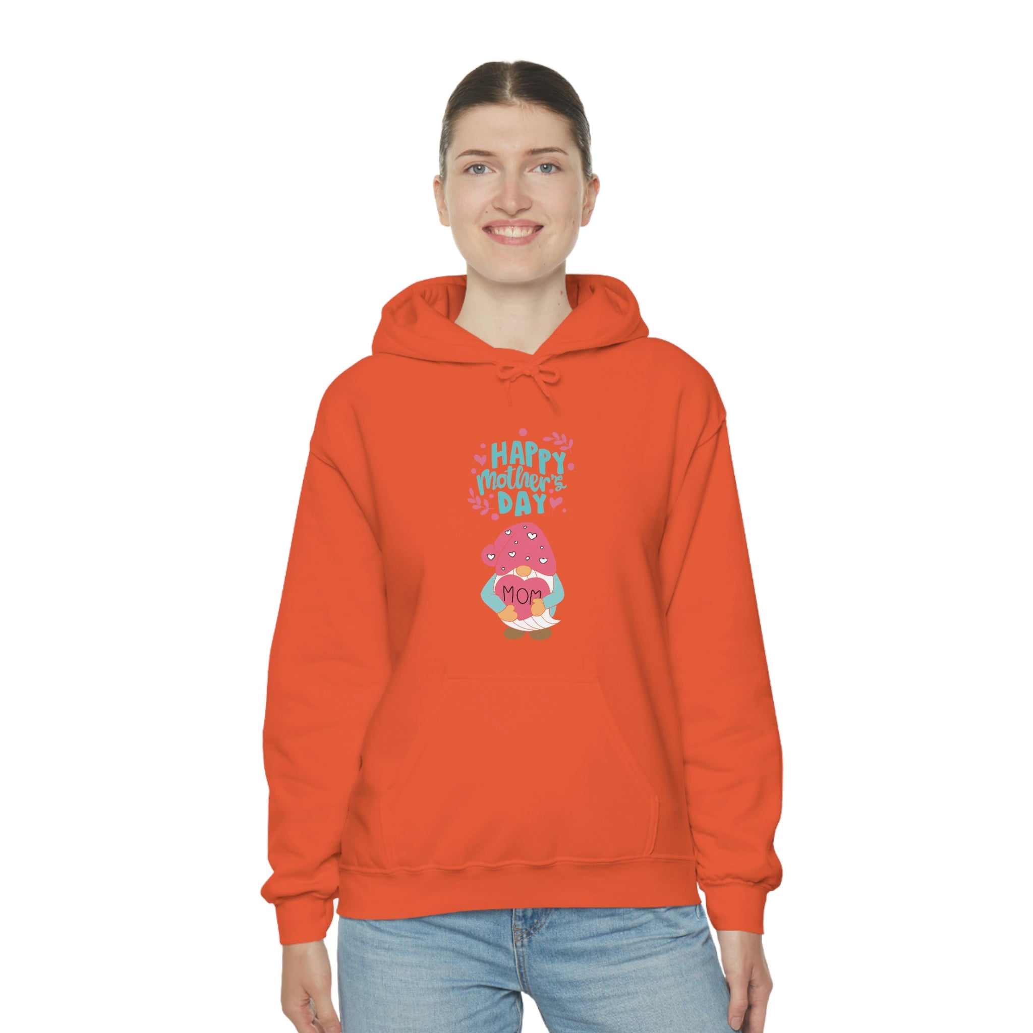 Happy Mother's Day Gnome Unisex Heavy Blend™ Hooded Sweatshirt