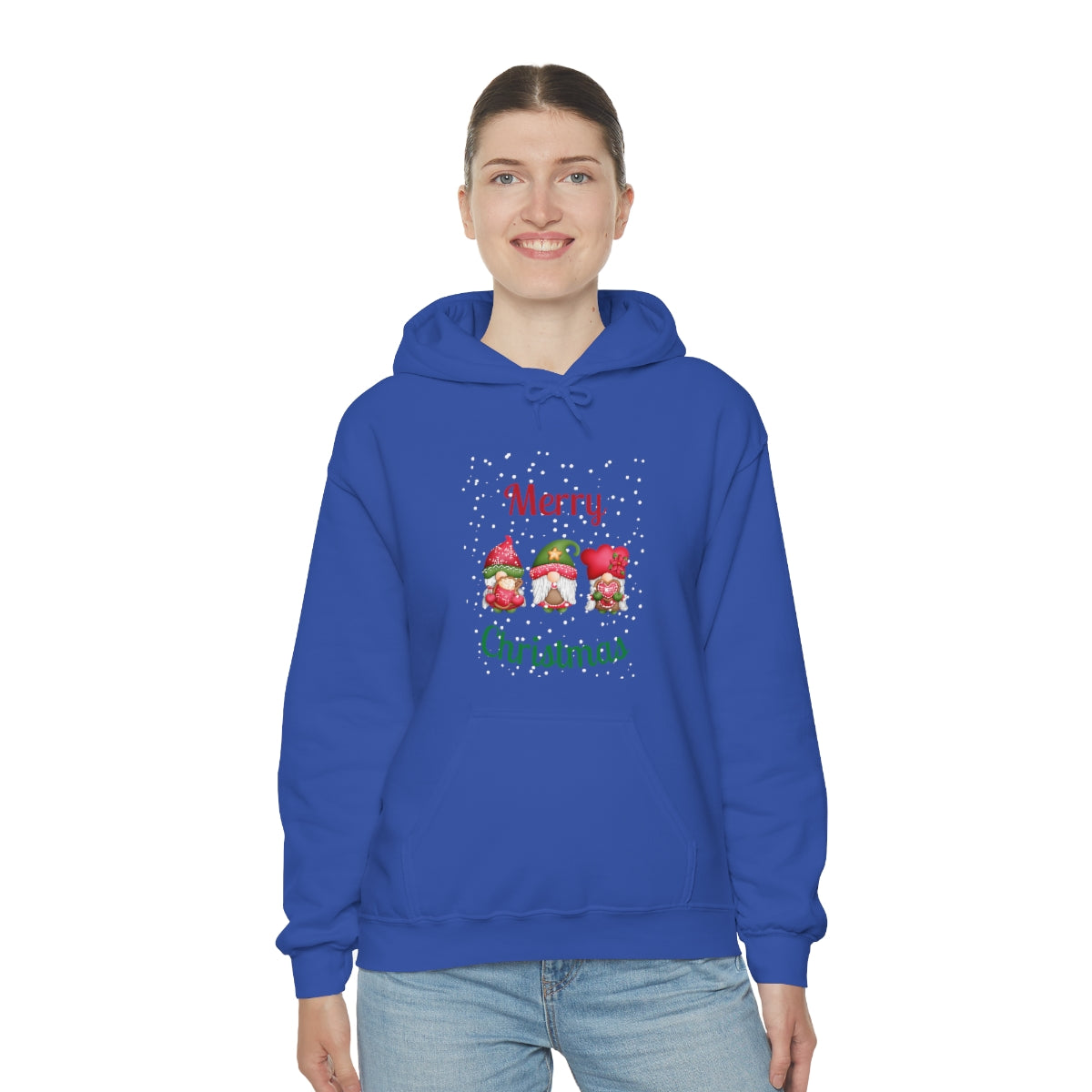 Three Gnomes Merry Christmas Unisex Heavy Blend™ Hooded Sweatshirt