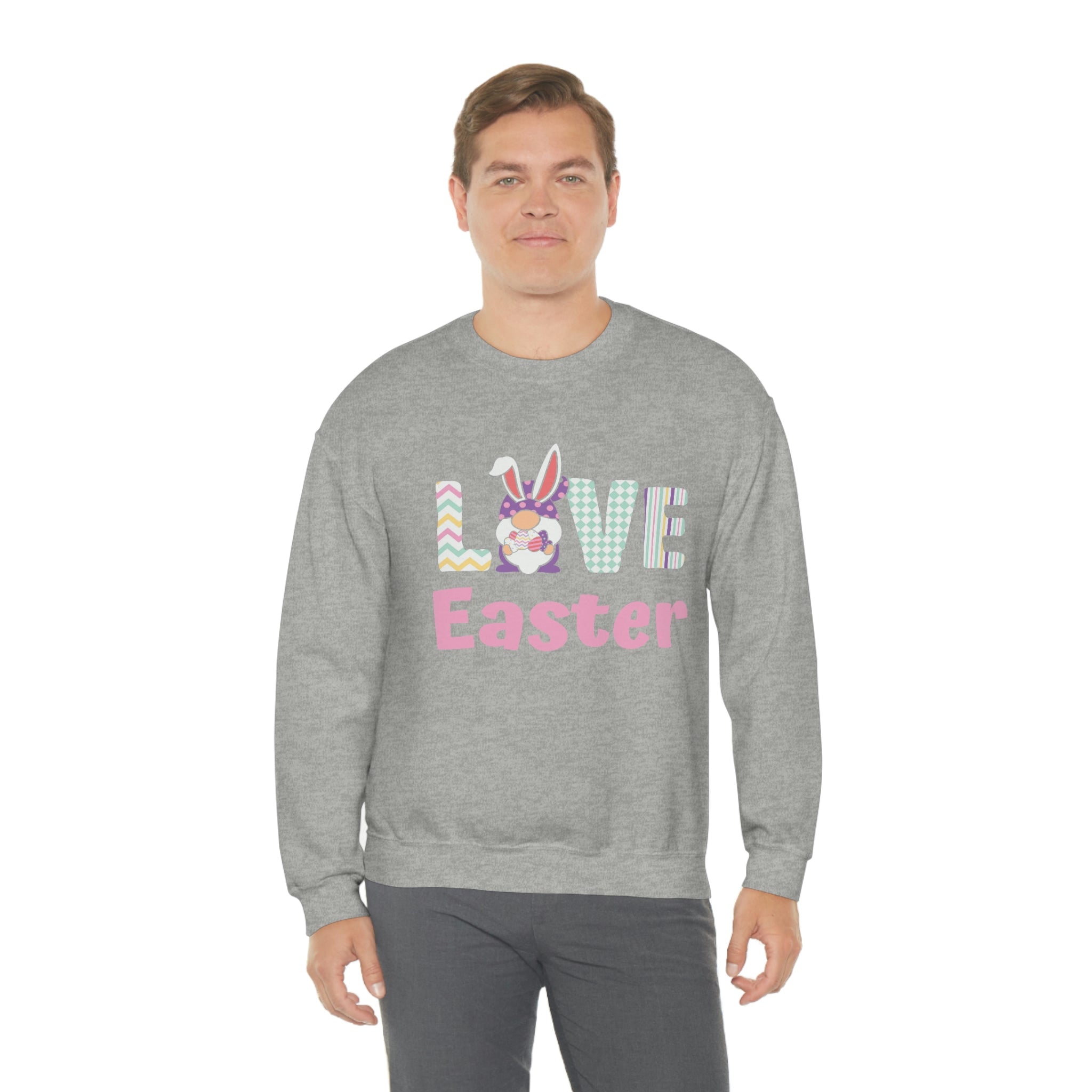 Gnome Love Easter Unisex Heavy Blend™ Crewneck Sweatshirt