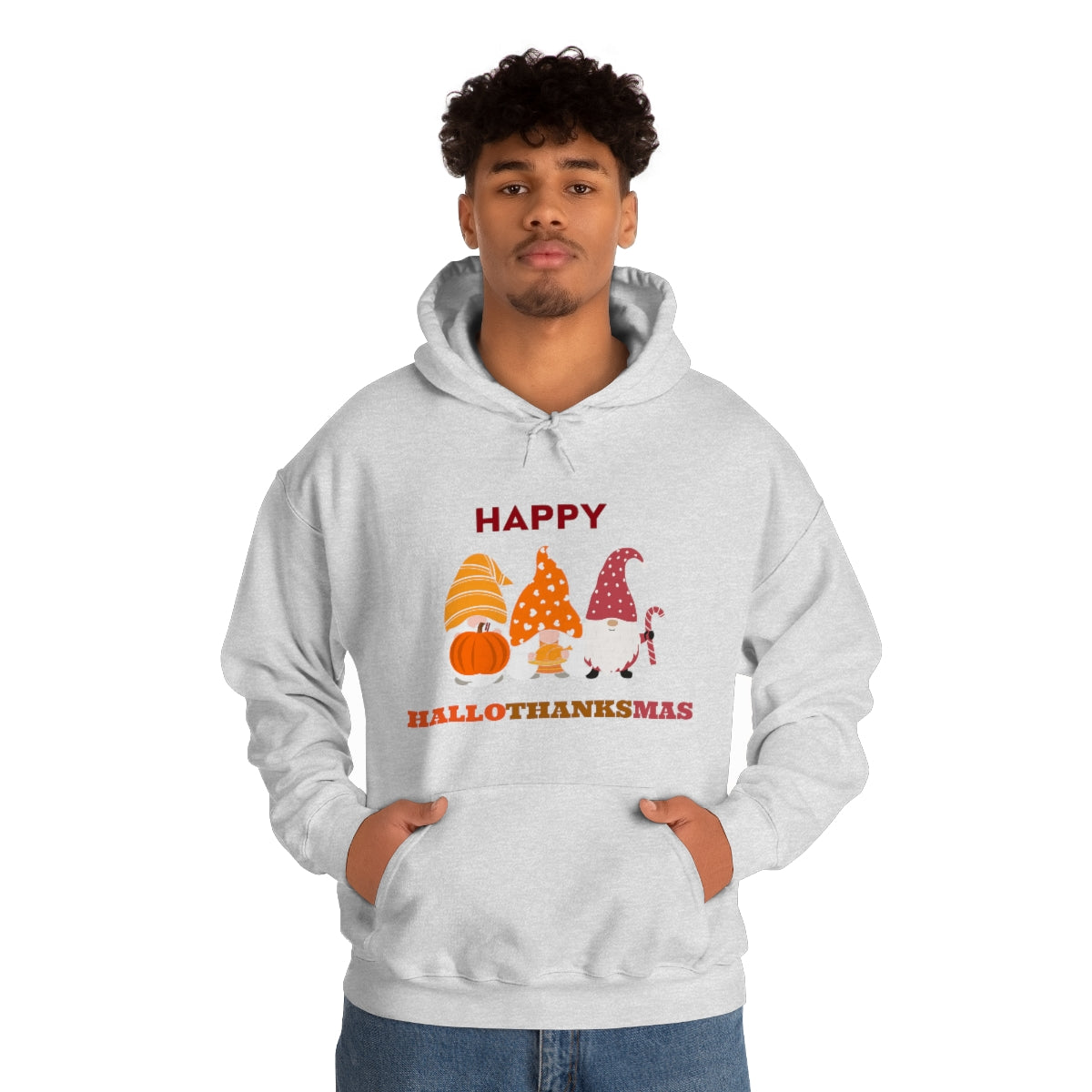 Happy Hallothanksmas Unisex Heavy Blend™ Hooded Sweatshirt