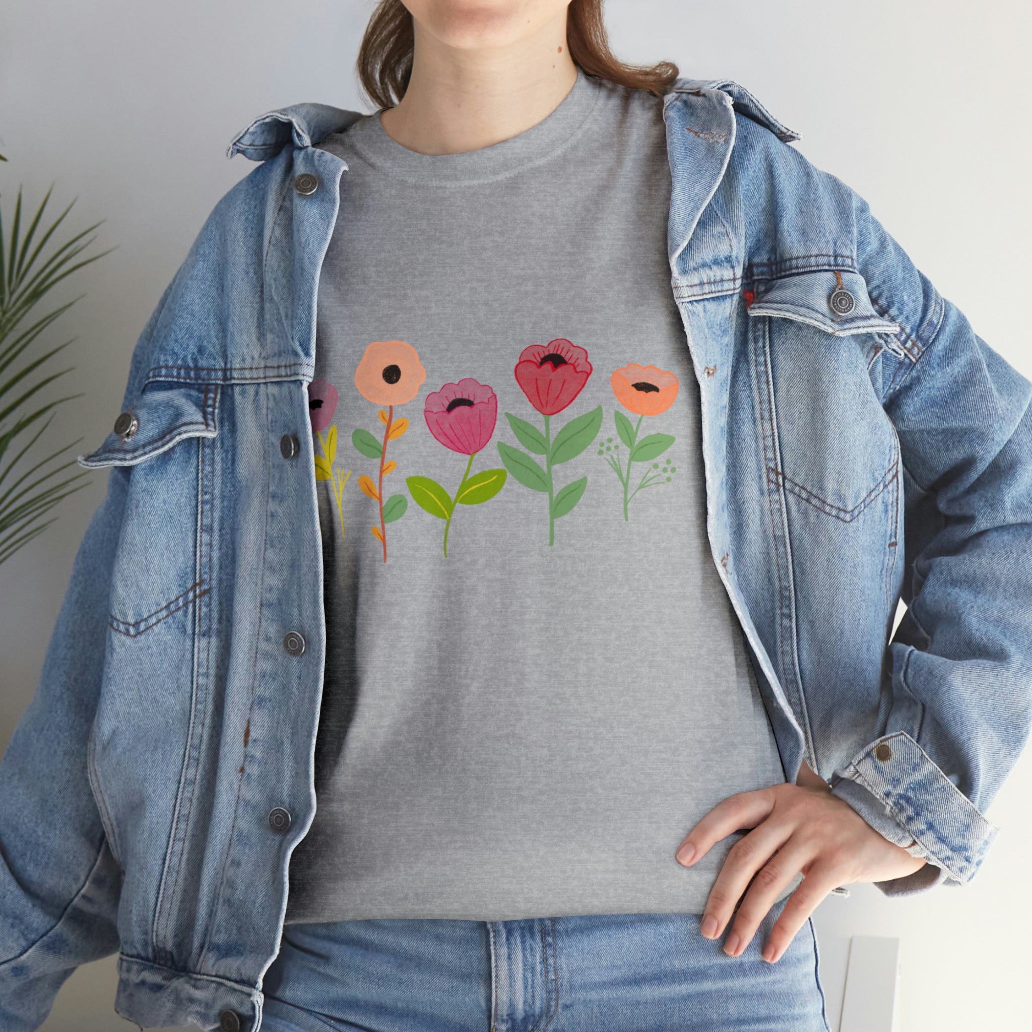 Spring Flowers Unisex Heavy Cotton Tee