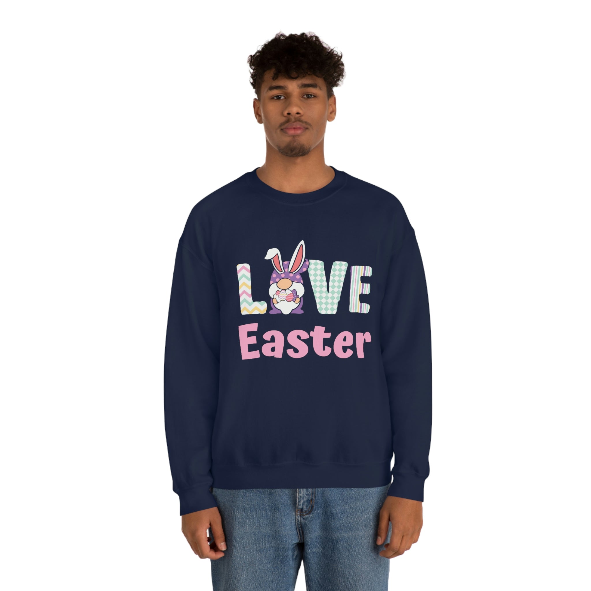 Gnome Love Easter Unisex Heavy Blend™ Crewneck Sweatshirt