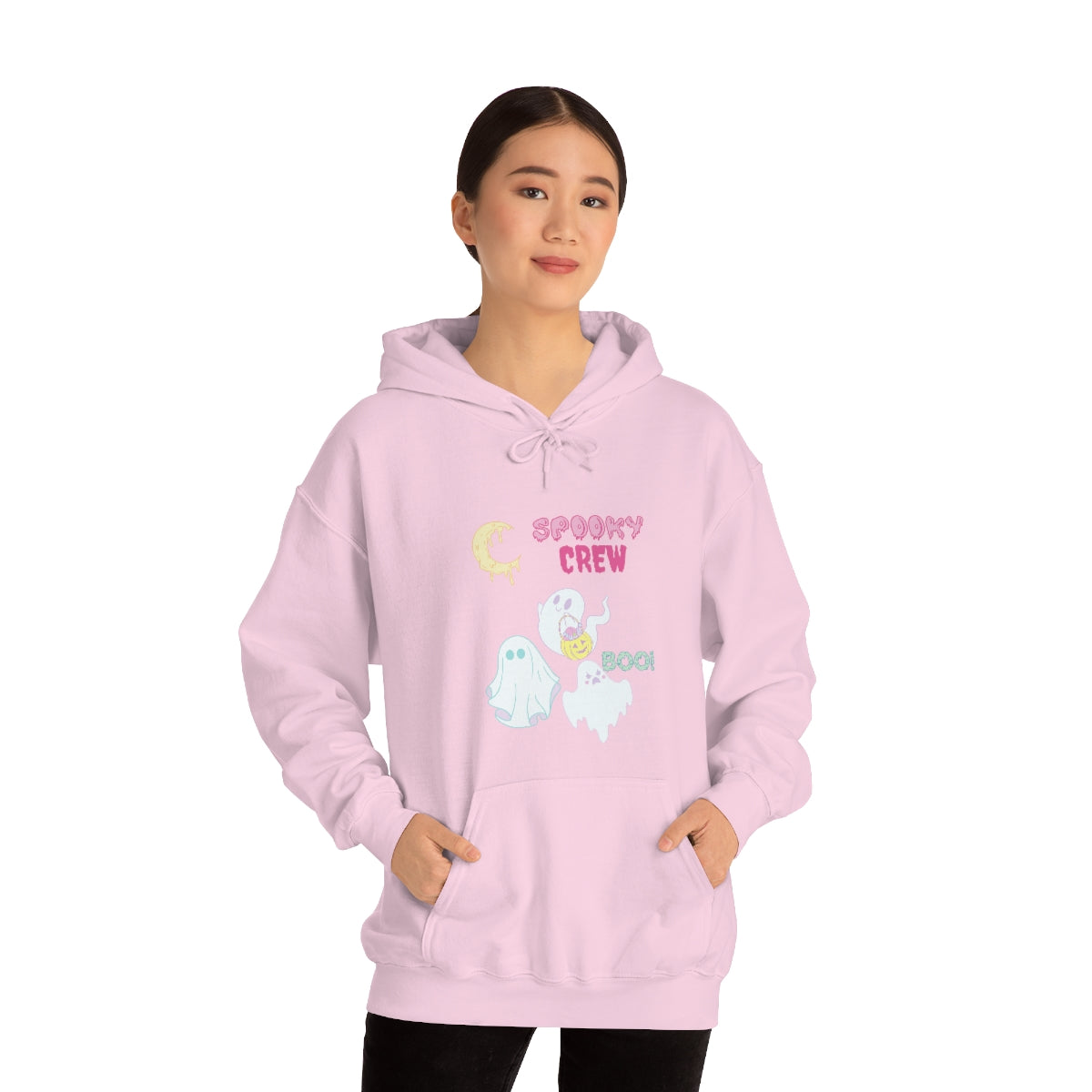 Spooky Crew BOO Unisex Heavy Blend™ Hooded Sweatshirt