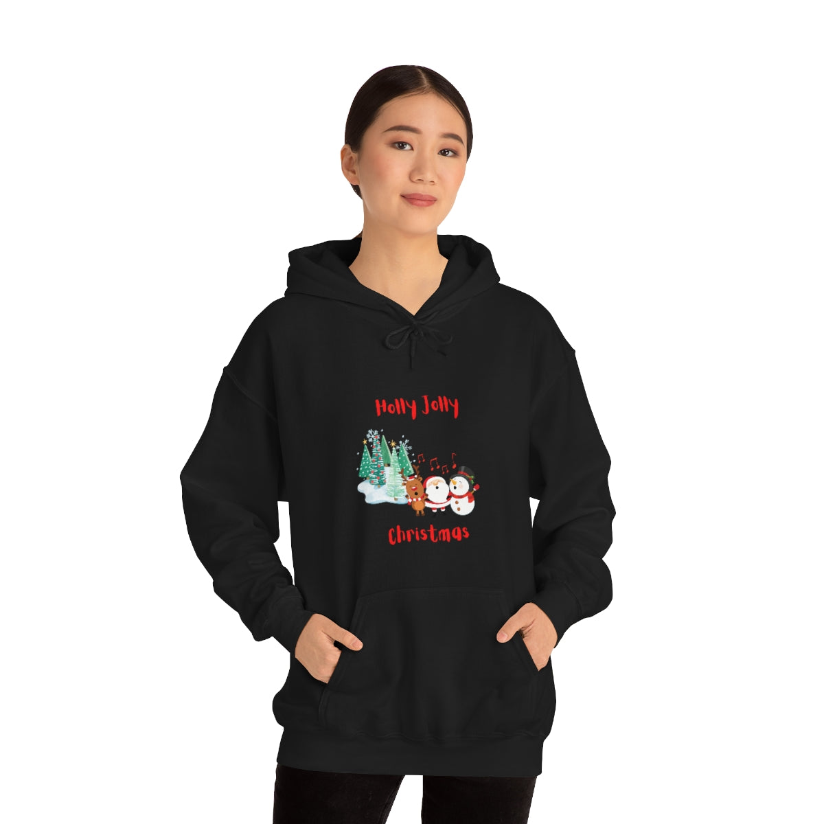 Holly Jolly Christmas Unisex Heavy Blend™ Hooded Sweatshirt