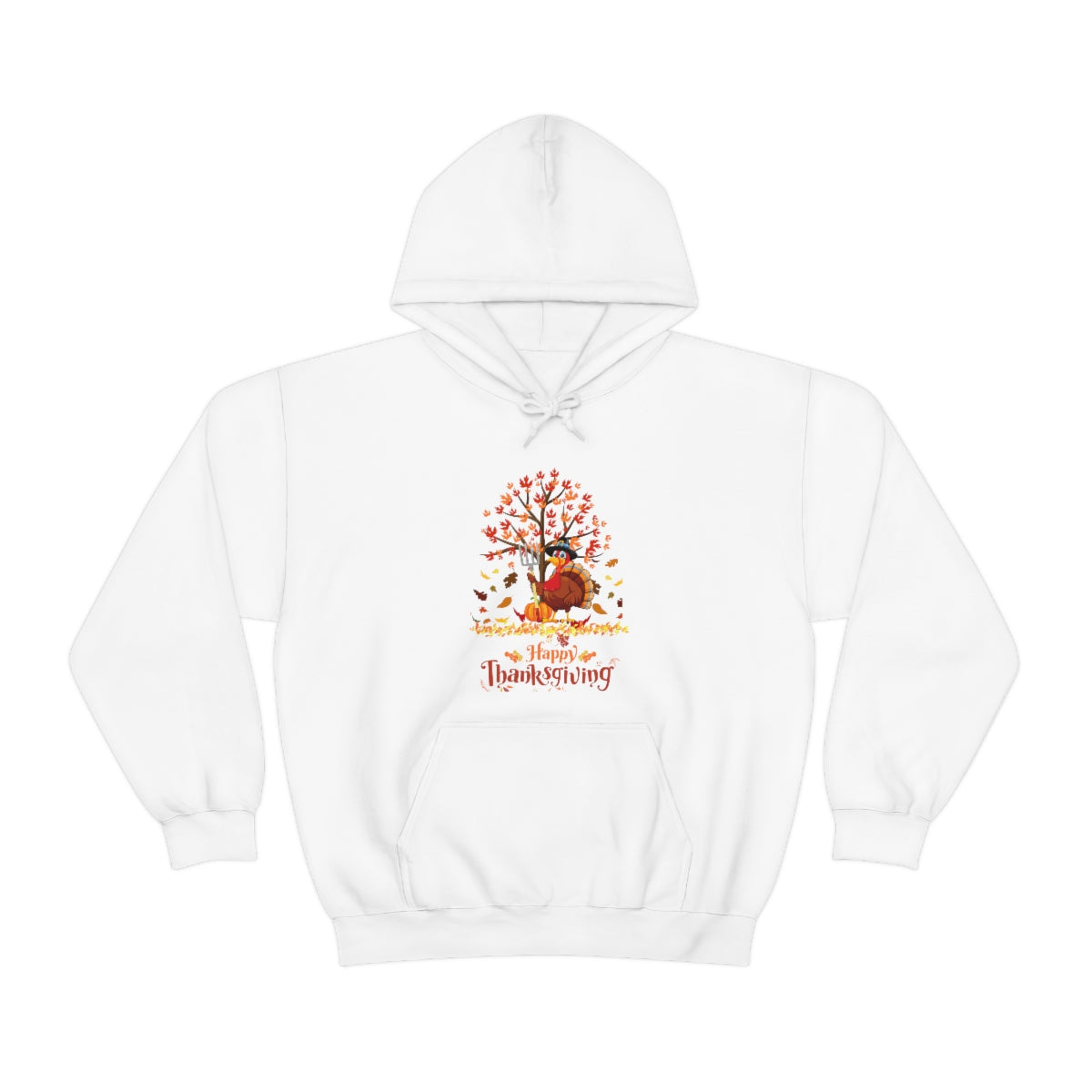 Happy Thanksgiving Turkey Pilgrim Unisex Heavy Blend™ Hooded Sweatshirt