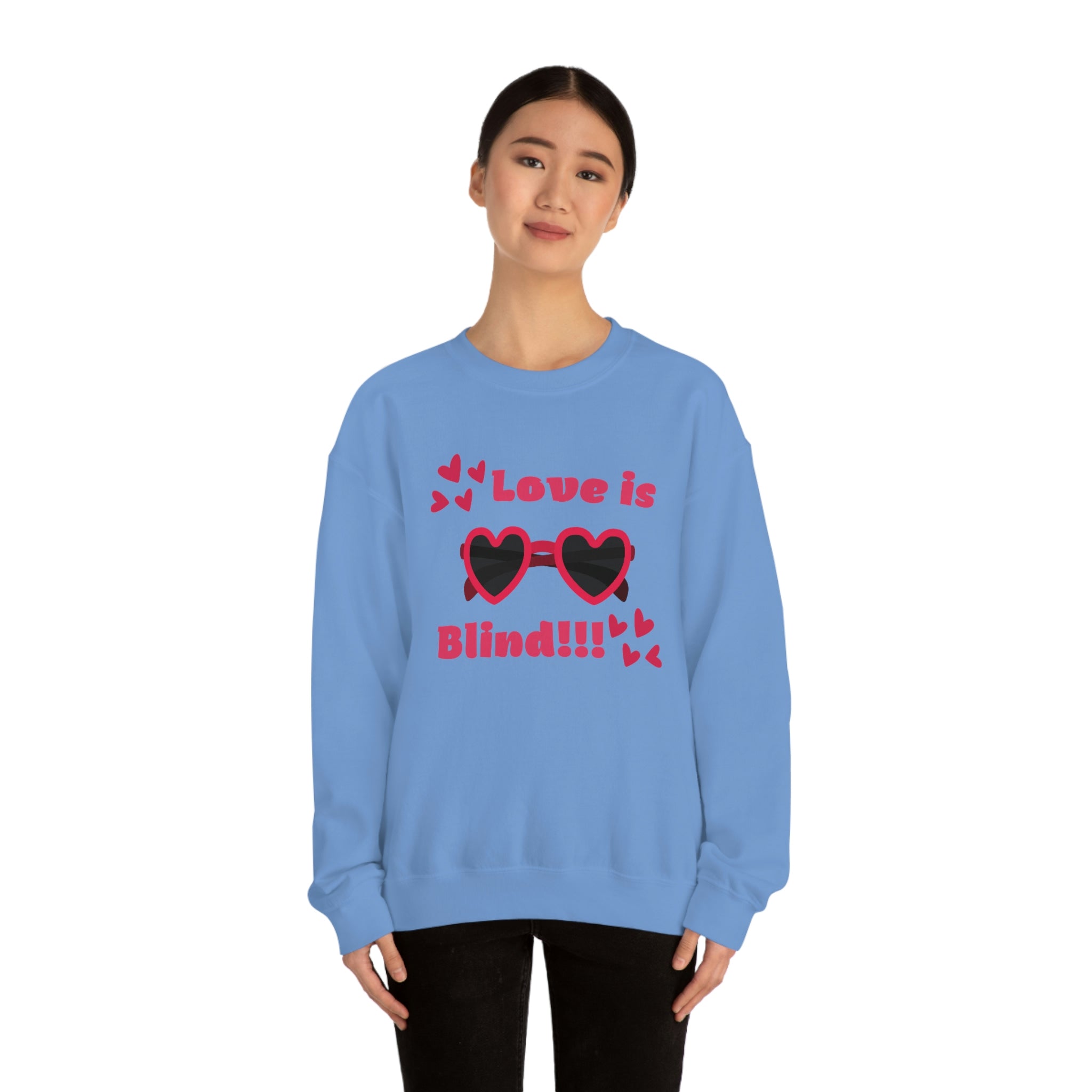 Love Is Blind!!! Unisex Heavy Blend™ Crewneck Sweatshirt