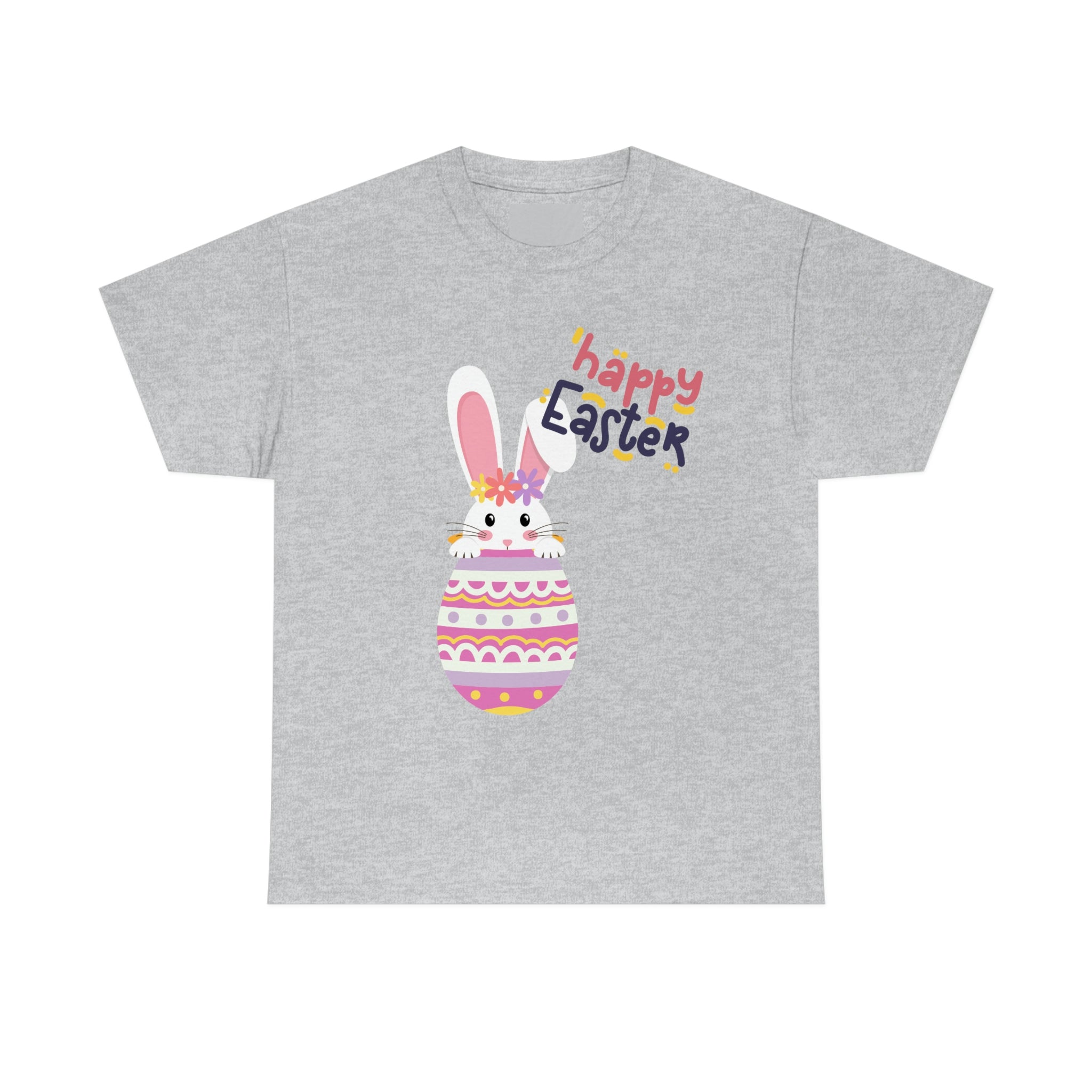 Happy Easter Day Bunny Unisex Heavy Cotton Tee