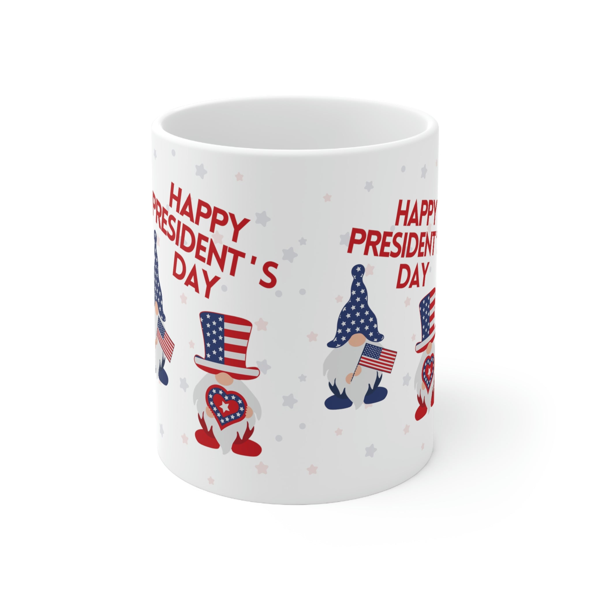 Happy President's Day Gnome Ceramic Mug 11oz