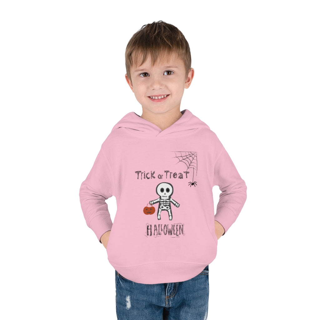 Trick or Treat Halloween Toddler Pullover Fleece Hoodie