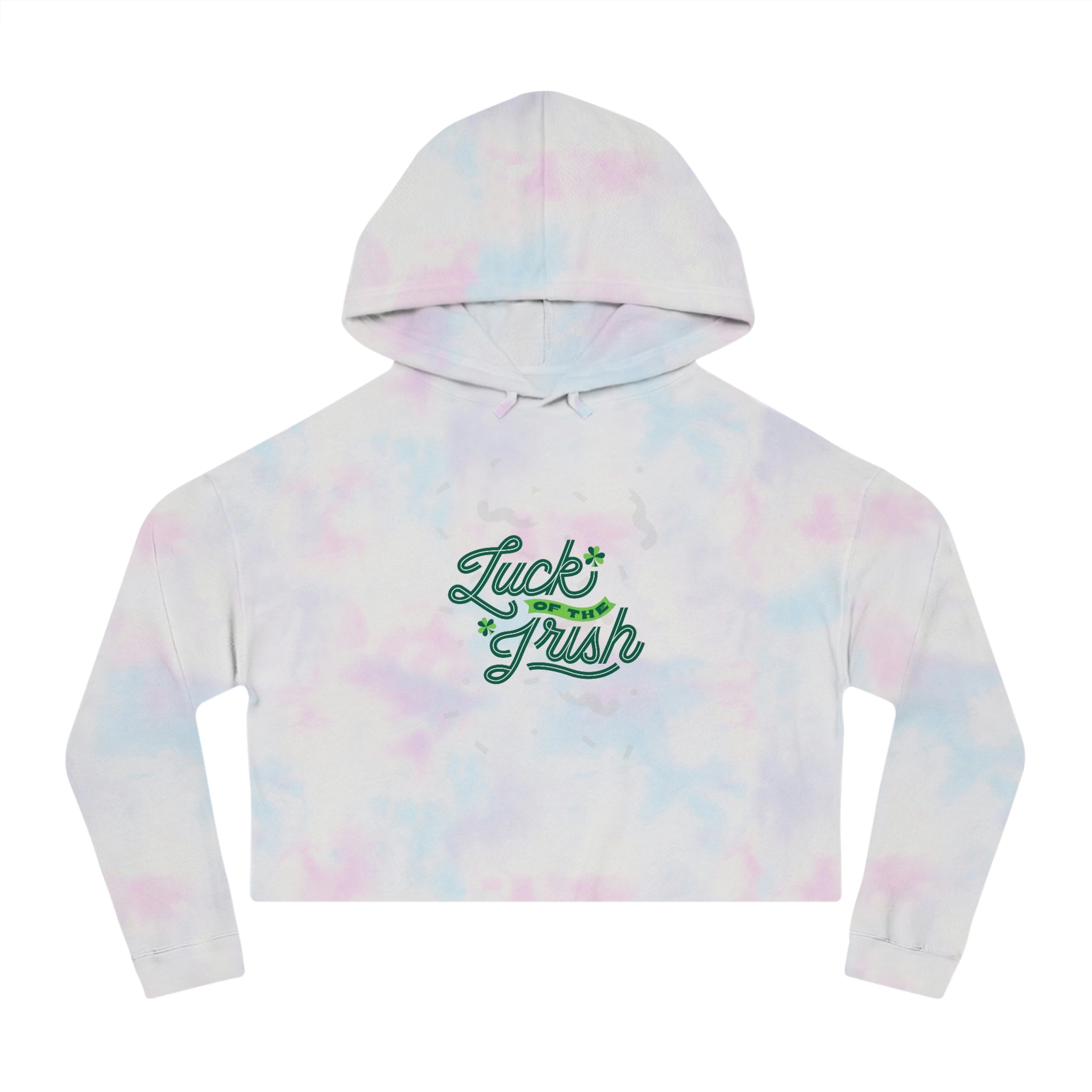 Luch Of The Irish Women’s Cropped Hooded Sweatshirt