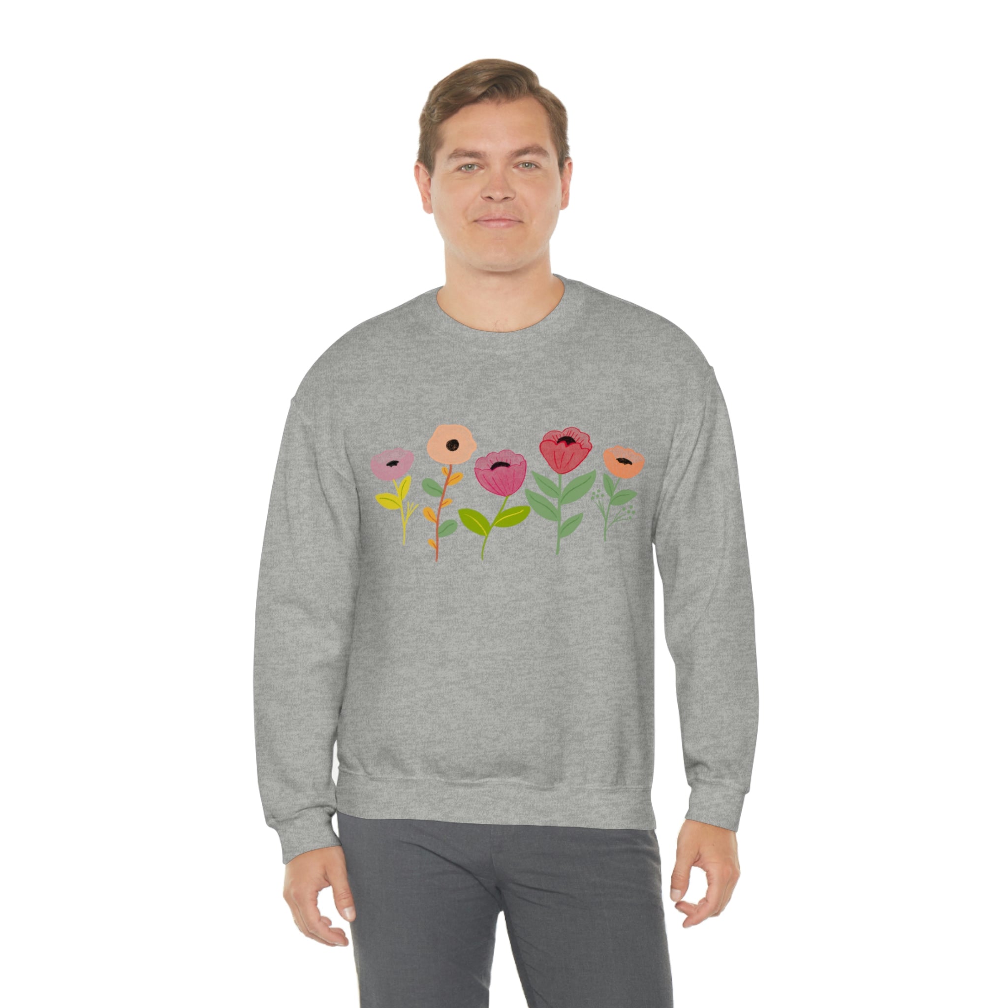 Spring Flowers Unisex Heavy Blend™ Crewneck Sweatshirt