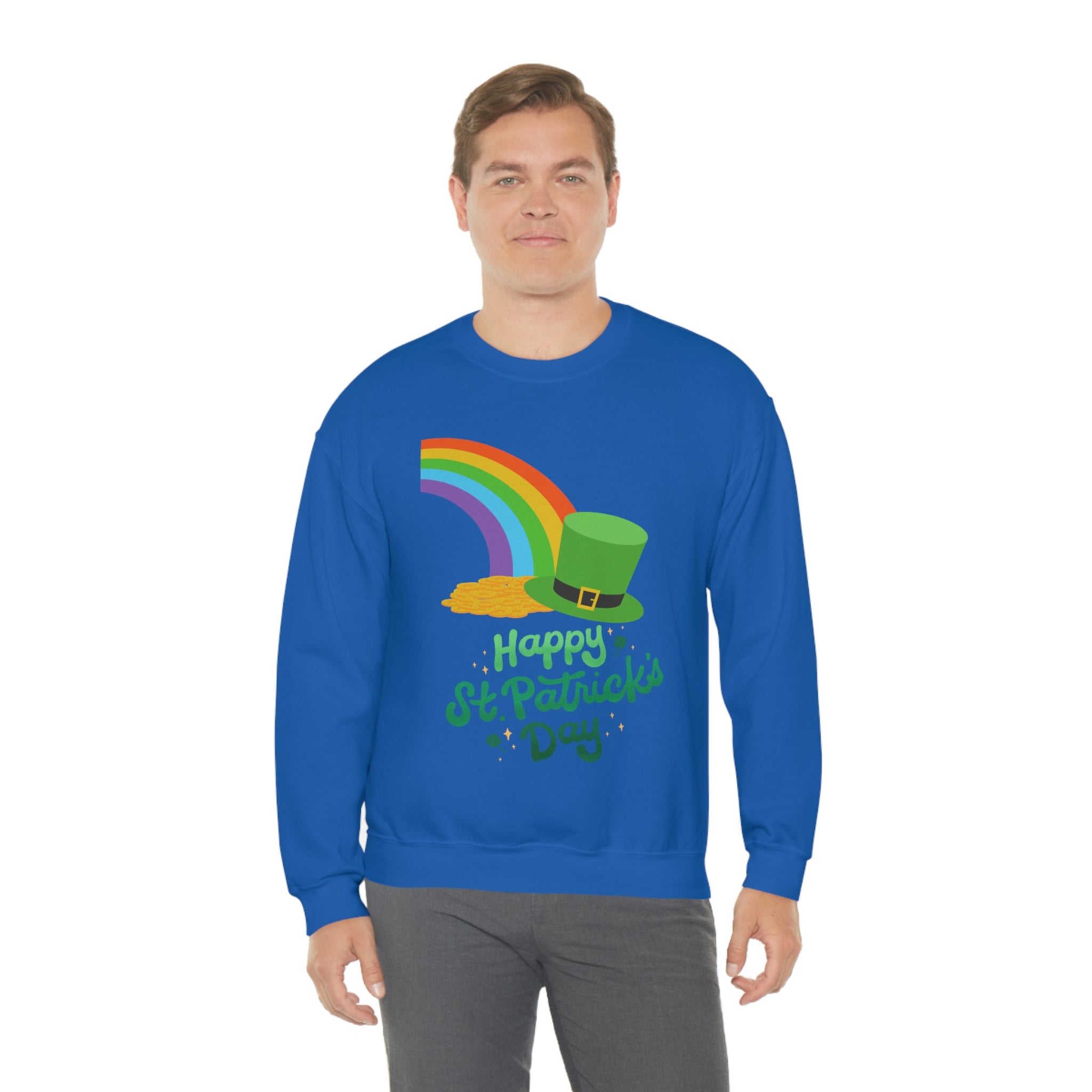 Happy Saint Patrick Day Unisex Heavy Blend™ Crewneck Sweatshirt