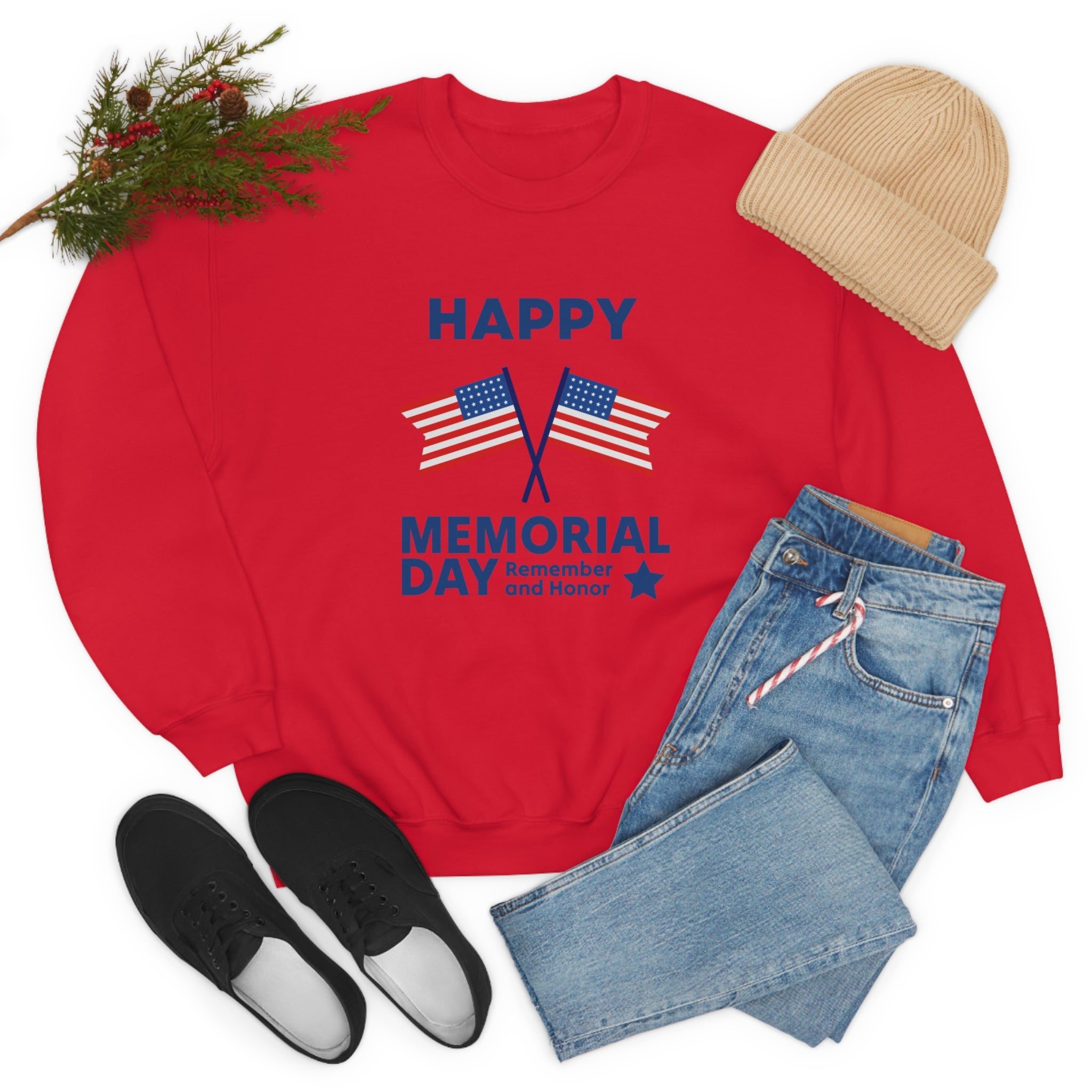 Happy Memorial Day Unisex Heavy Blend™ Crewneck Sweatshirt