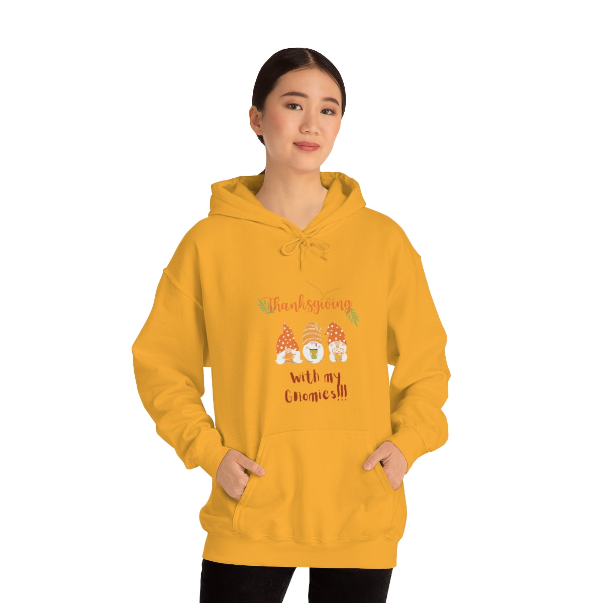 Thanksgiving With My Gnomies Unisex Heavy Blend™ Hooded Sweatshirt