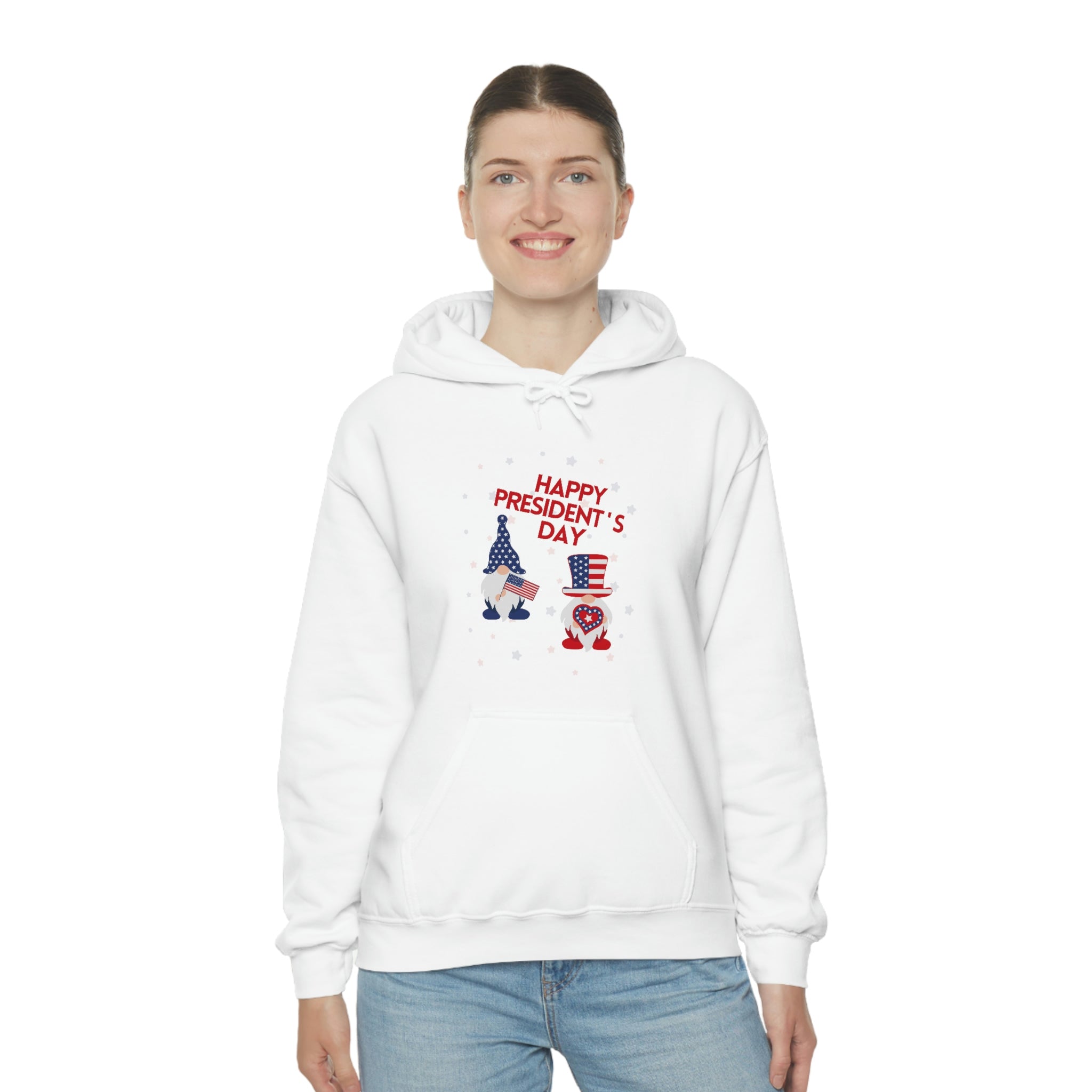 Happy President's Day Gnome Unisex Heavy Blend™ Hooded Sweatshirt