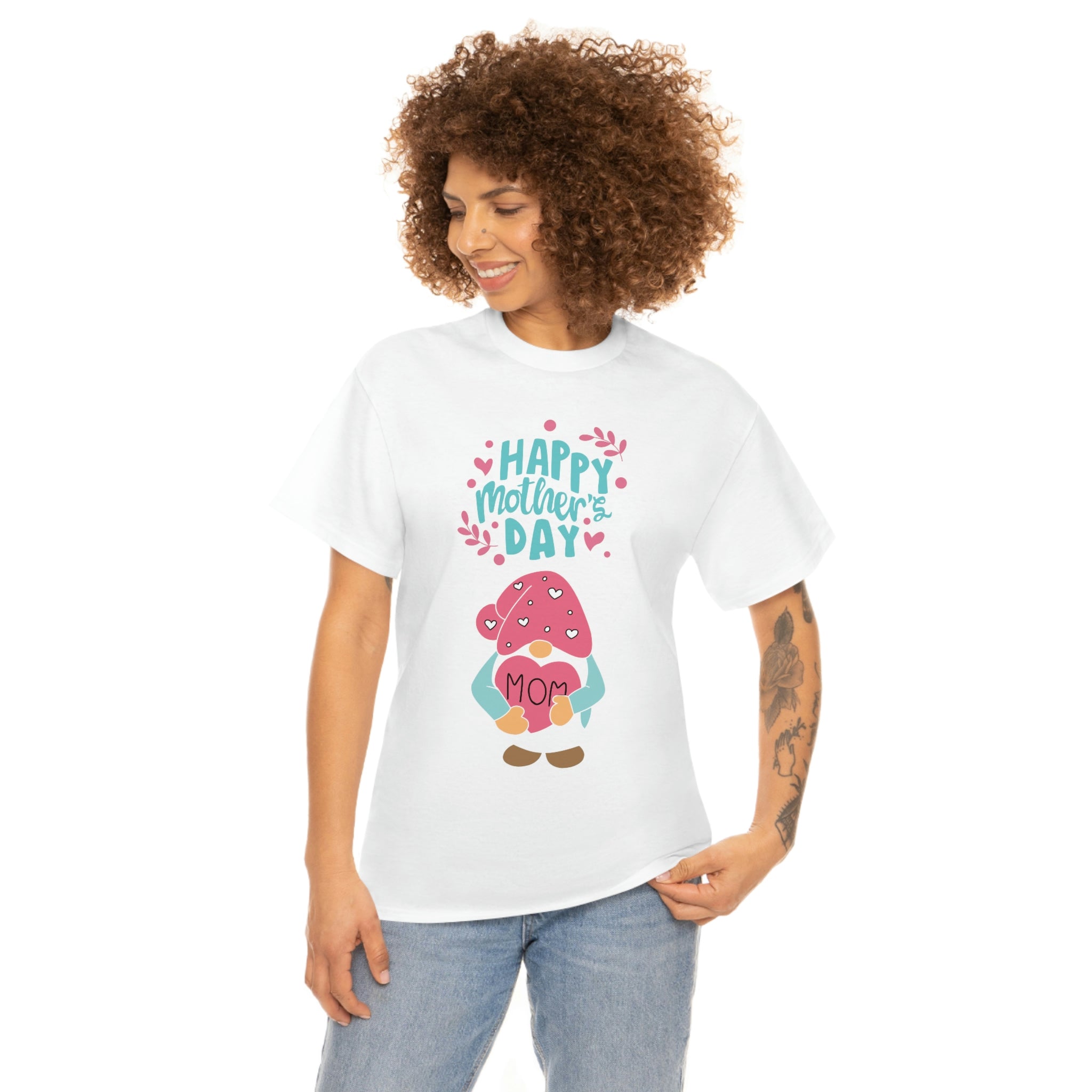 Happy Mother's Day Gnome Unisex Heavy Cotton Tee