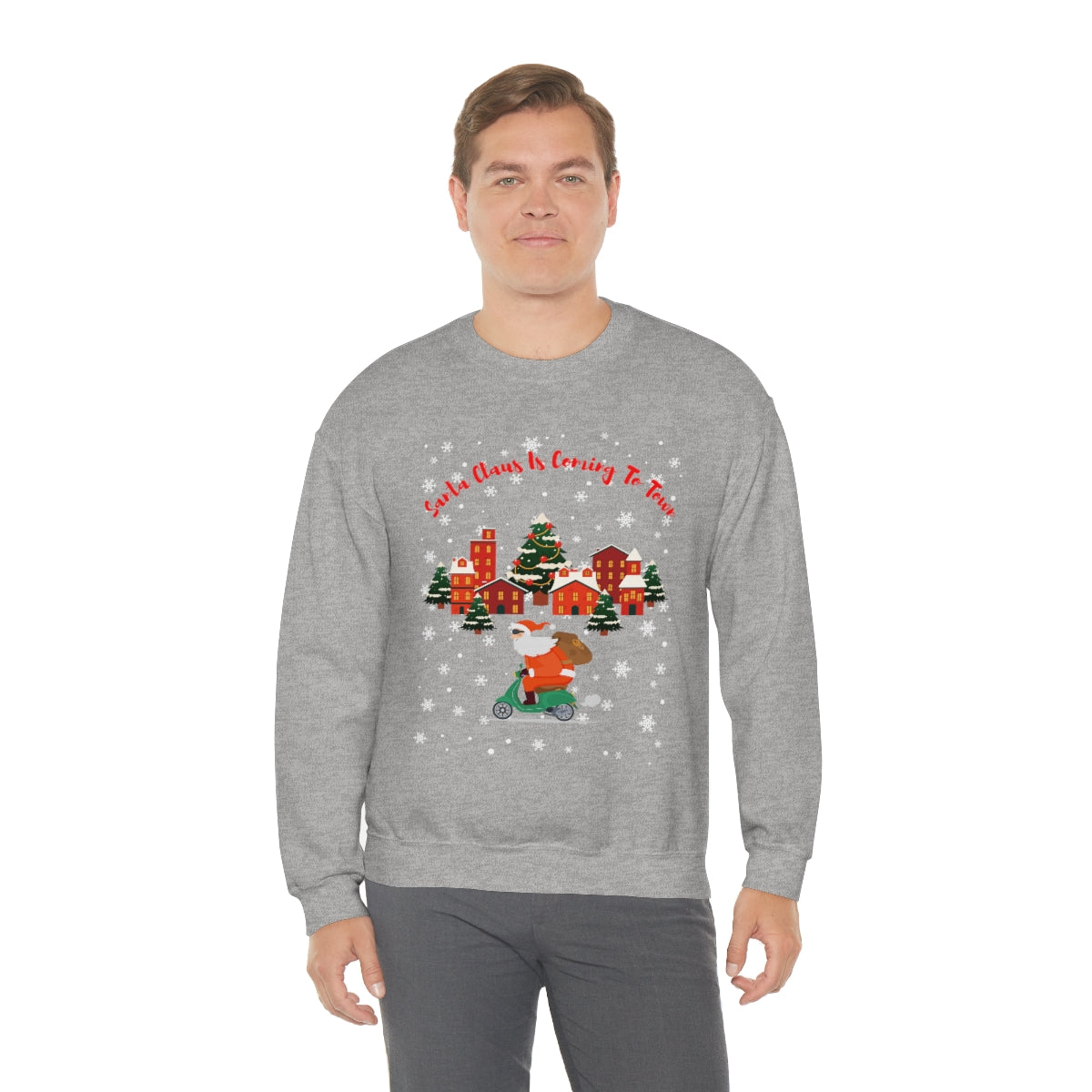 Santa Claus Is Coming To Town Unisex Heavy Blend™ Crewneck Sweatshirt