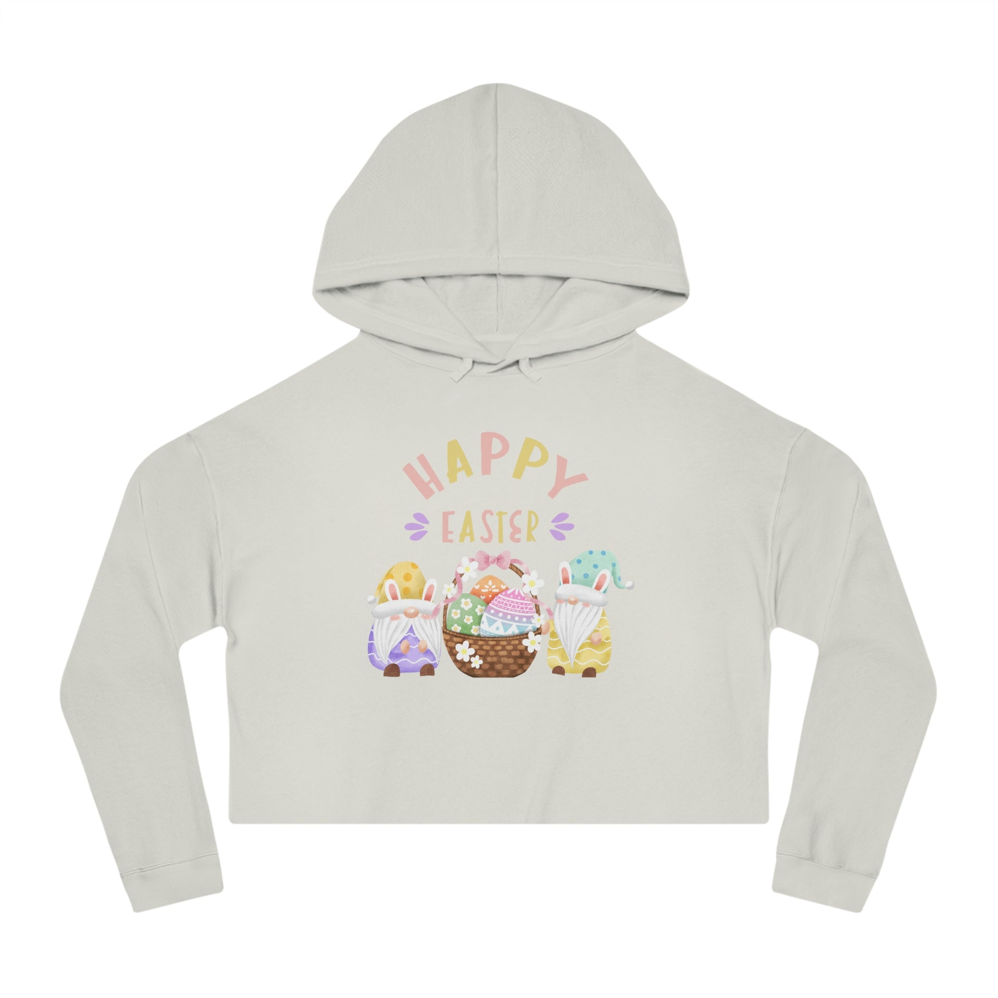 Happy Easter Women’s Cropped Hooded Sweatshirt