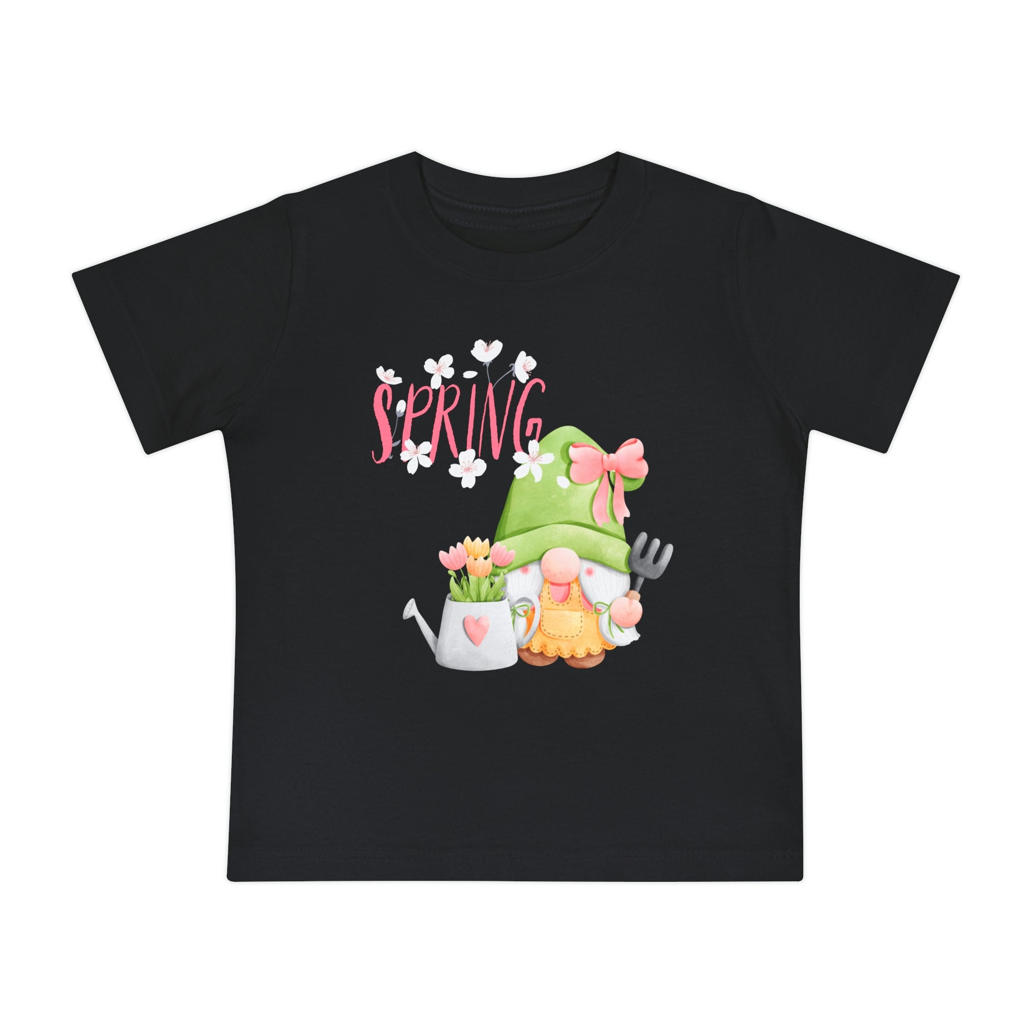 Gnome Happy Spring Baby Short Sleeve T-Shirt