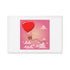 Happy Valentine's Day Button Magnet, Rectangle (1 & 10 pcs)