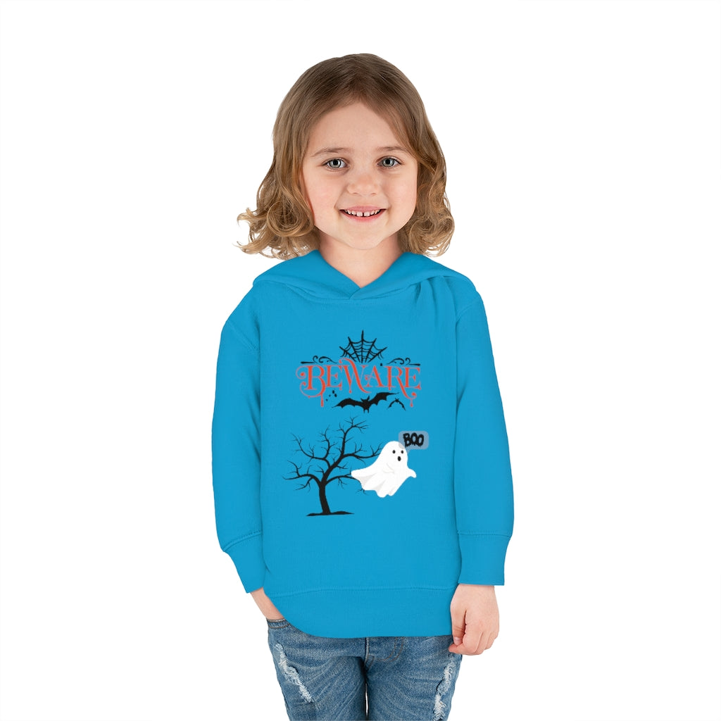 Beware Boo Toddler Pullover Fleece Hoodie