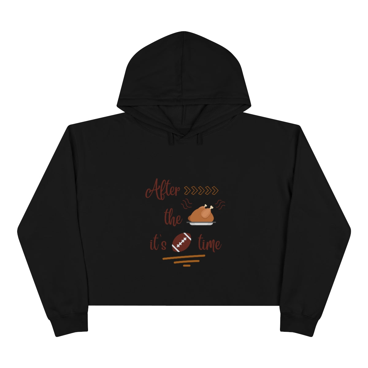 It's Game Time Crop Hoodie