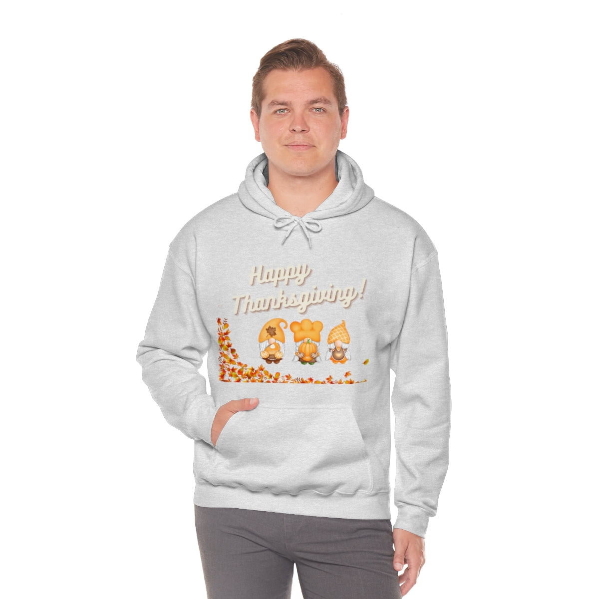 Happy Thanksgiving Gnome Unisex Heavy Blend™ Hooded Sweatshirt