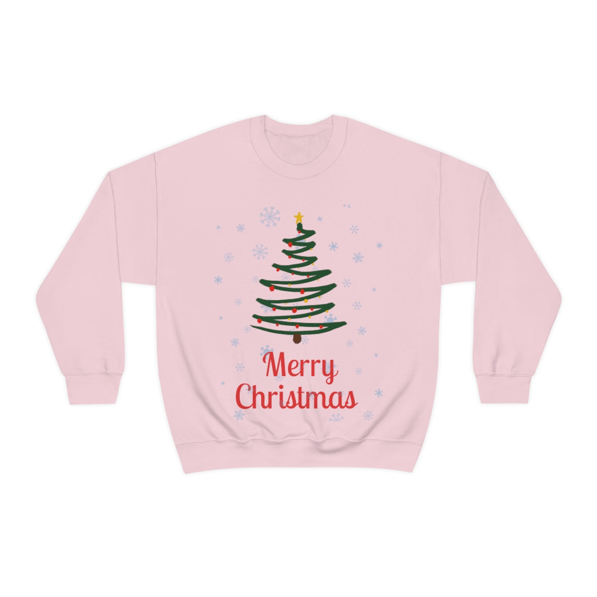 Merry Christmas Tree Unisex Heavy Blend™ Crewneck Sweatshirt