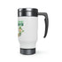 Feeling Lucky Stainless Steel Travel Mug with Handle, 14oz