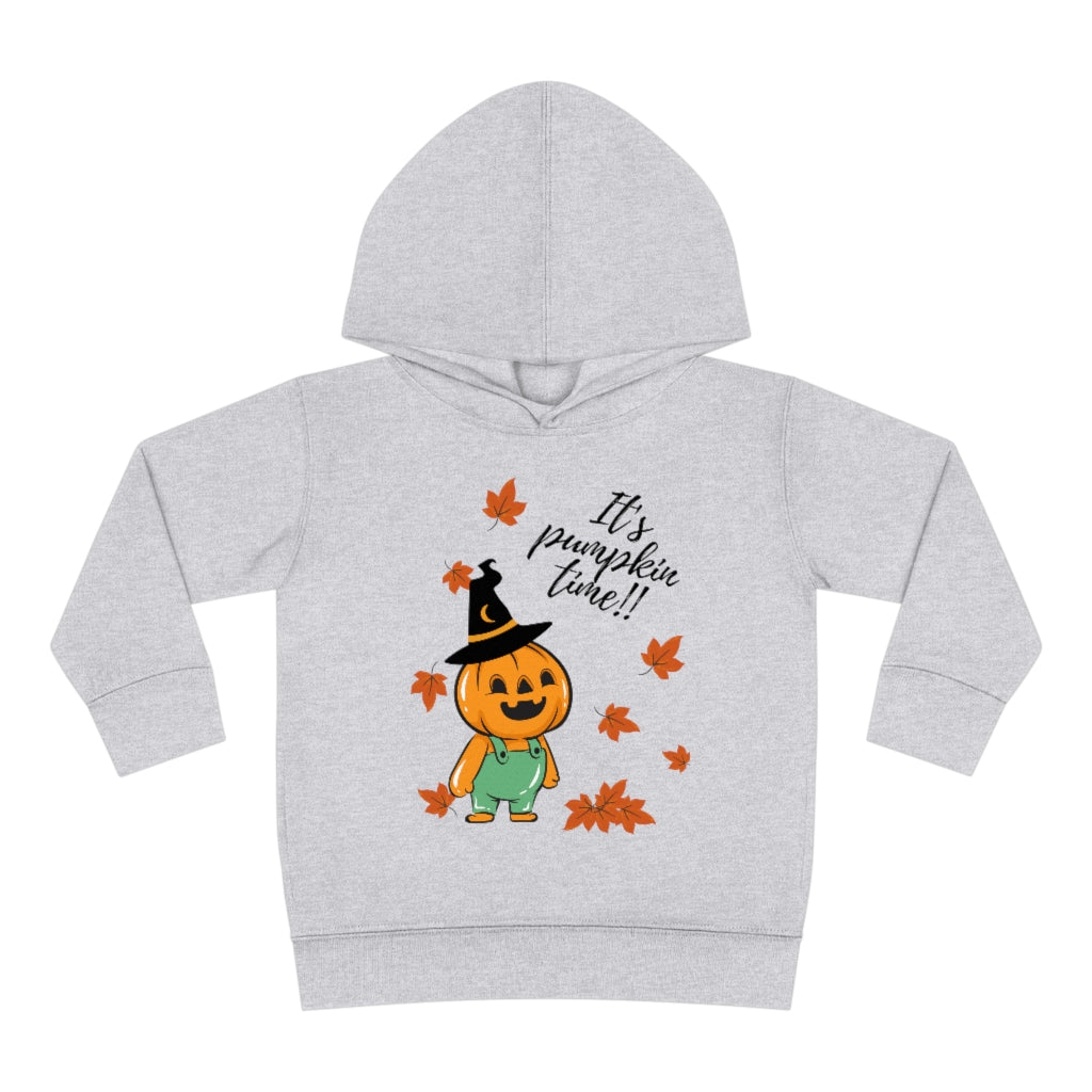 It's Pumpkin Time Toddler Pullover Fleece Hoodie