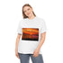 Grasses Sea Sunset Unisex Heavy Cotton Tee