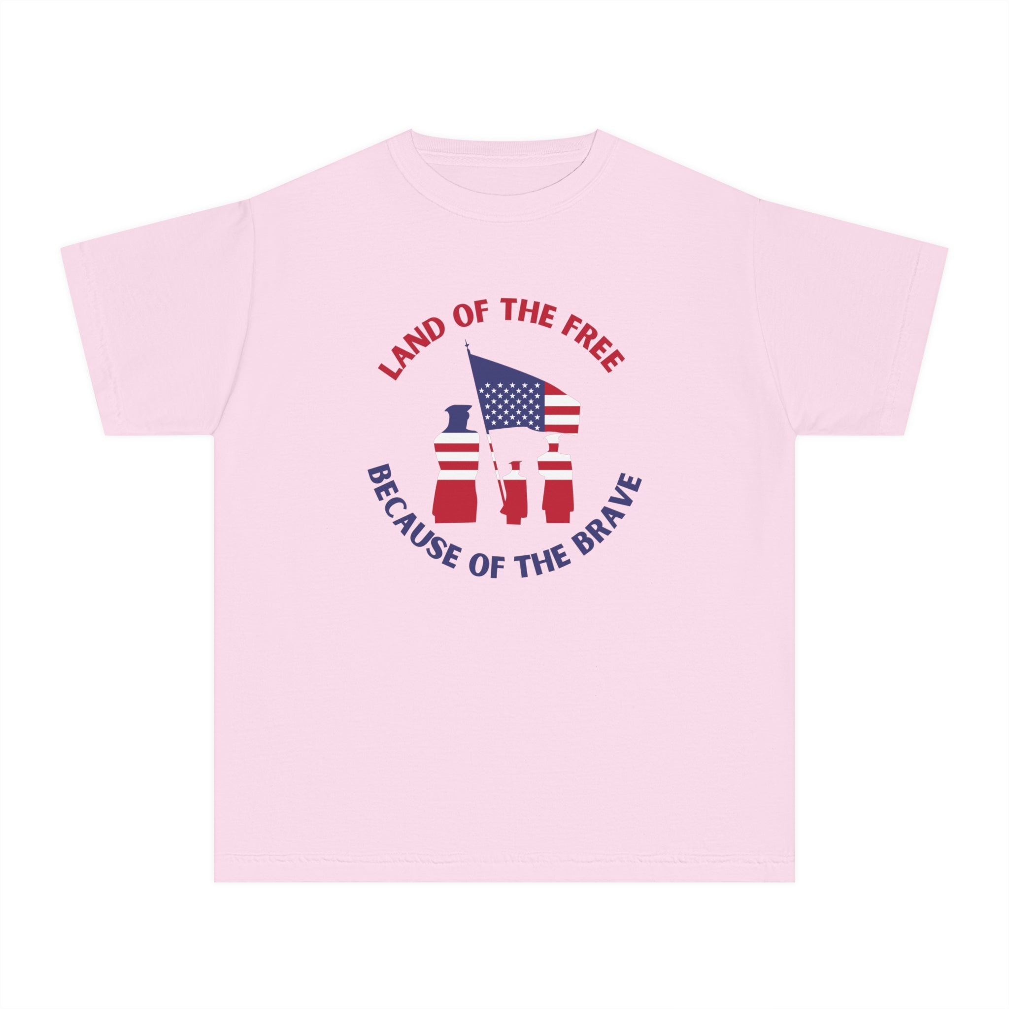 Memorial Day Land Of The Free Youth Midweight Tee