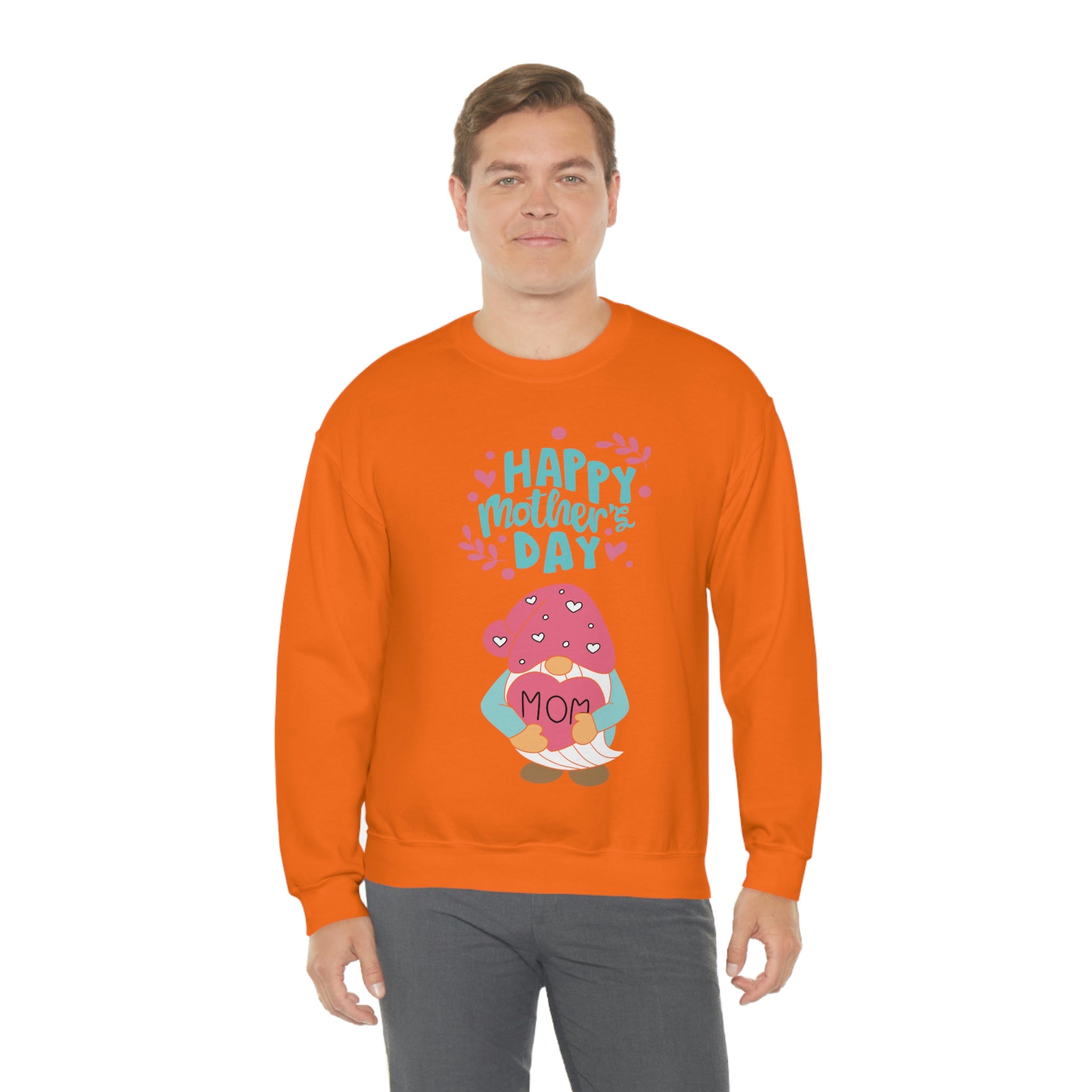 Happy Mother's Day Gnome Unisex Heavy Blend™ Crewneck Sweatshirt