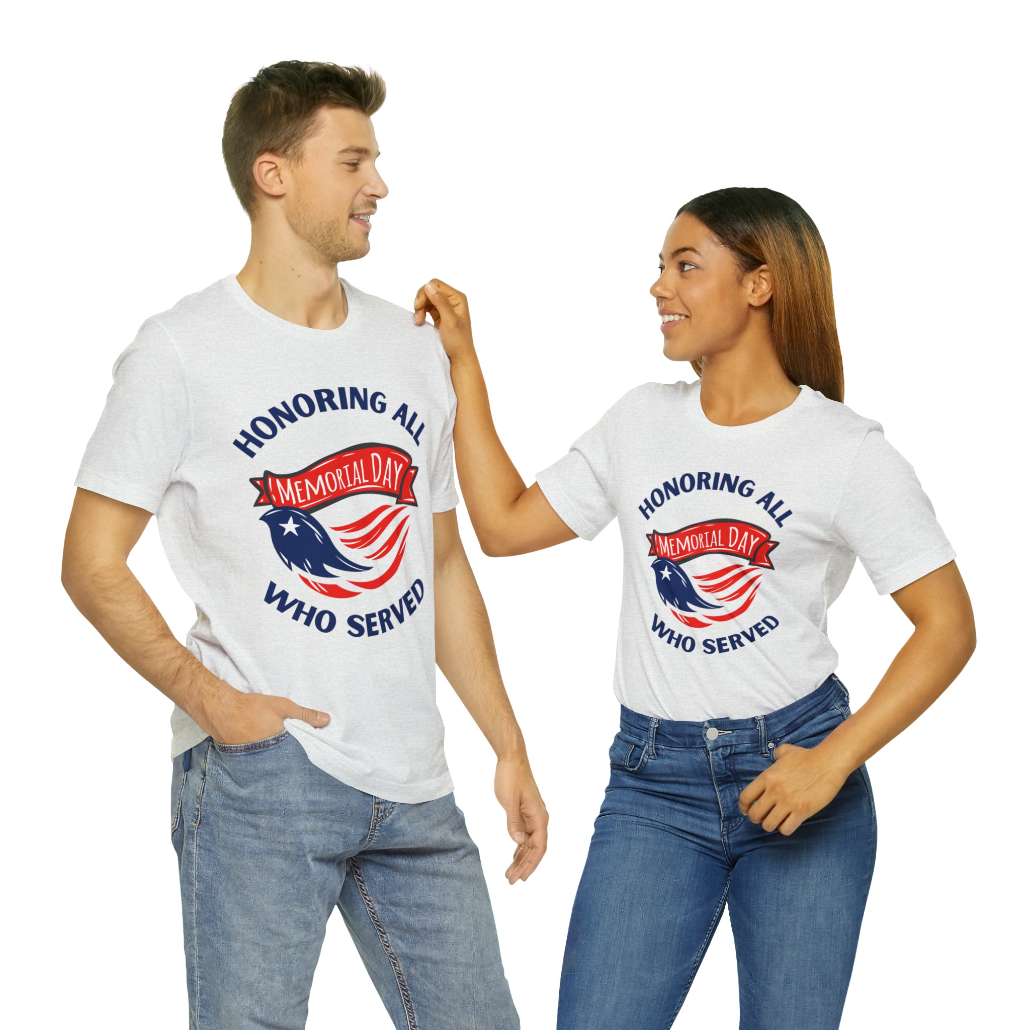 Memorial Day Honoring All Who Served Unisex Jersey Short Sleeve Tee