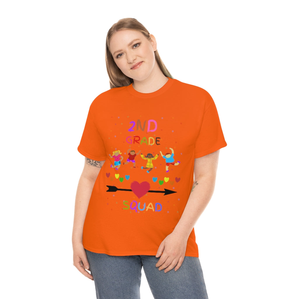 2nd Grade Squad Unisex Heavy Cotton Tee