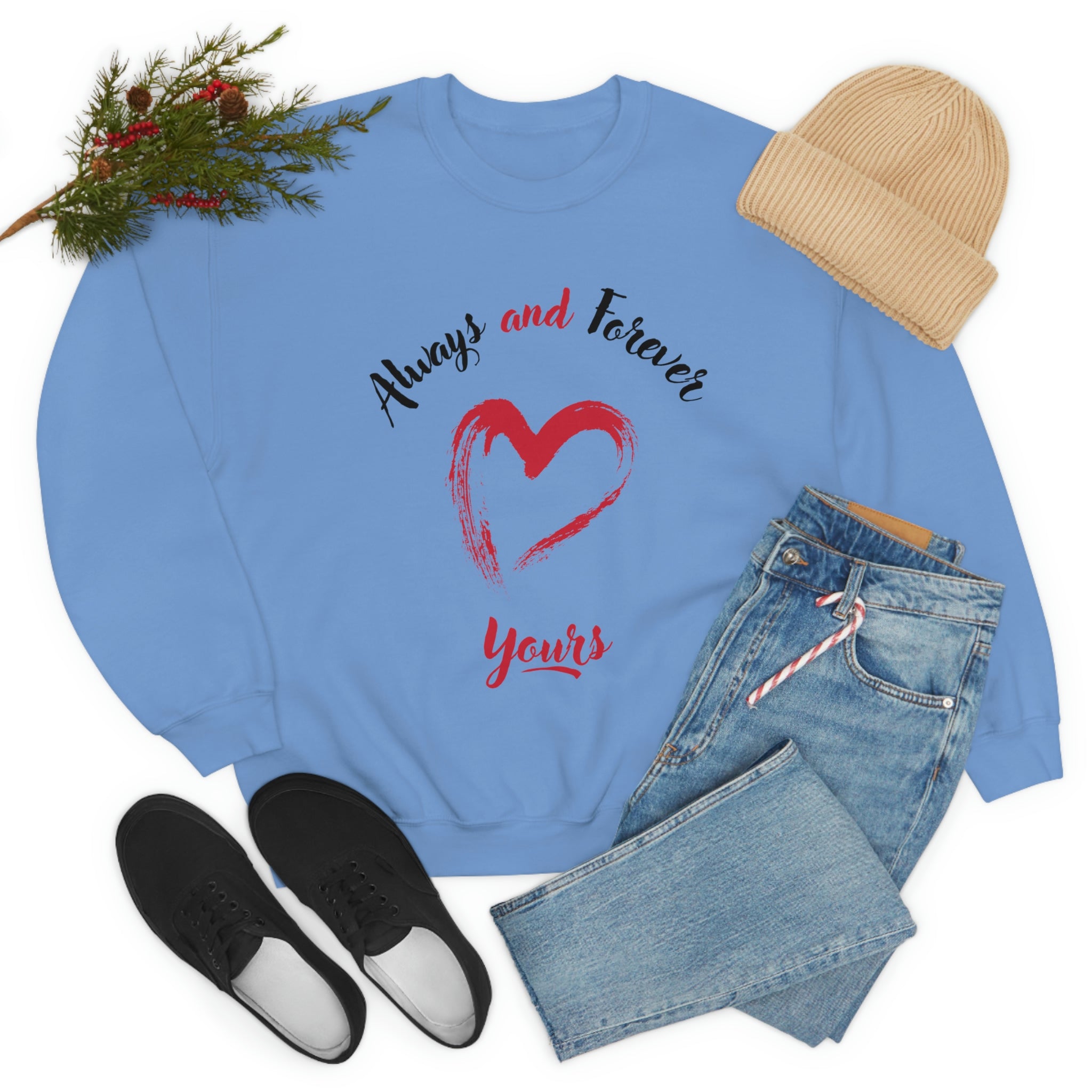 Always And Forever Yours Unisex Heavy Blend™ Crewneck Sweatshirt