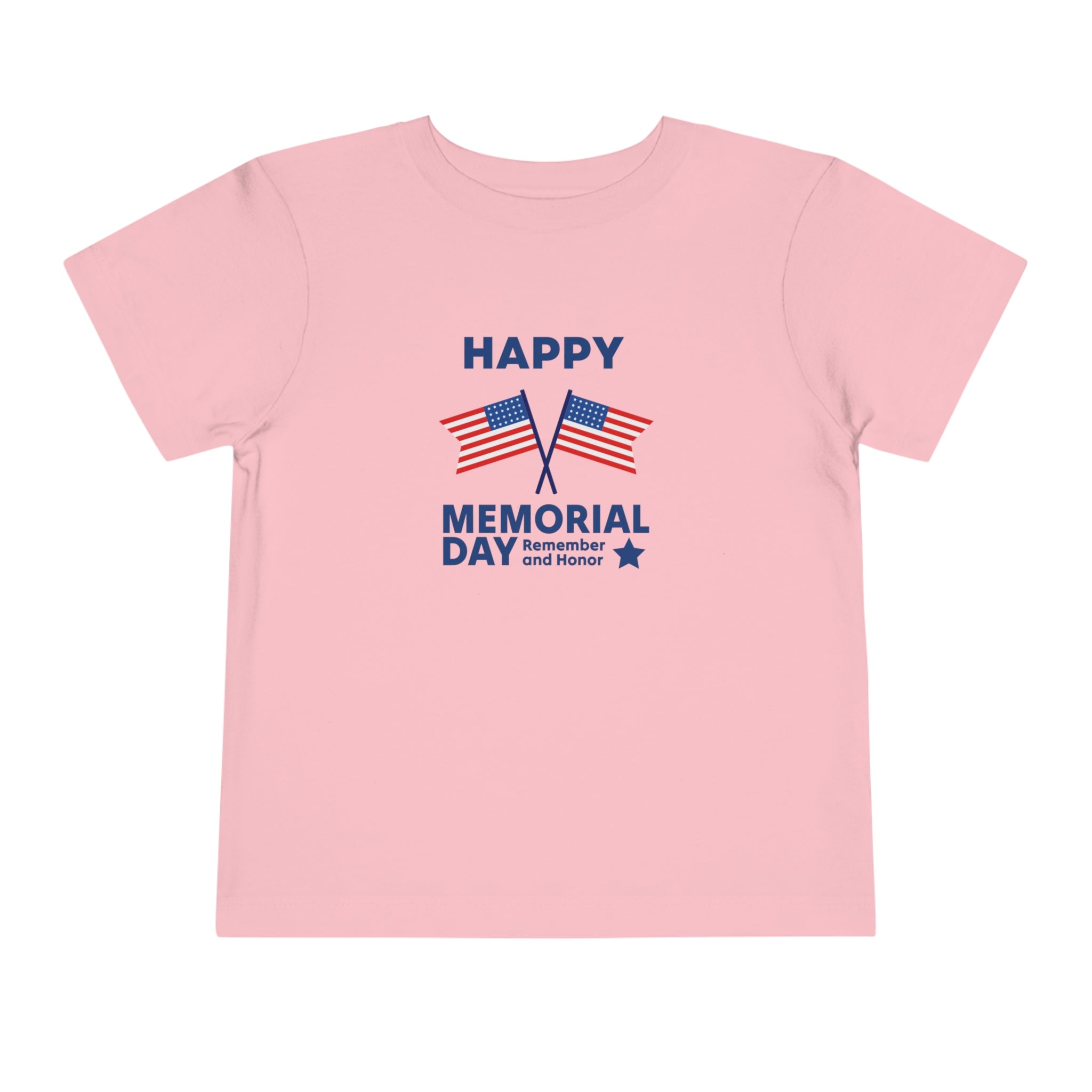 Happy Memorial Day Toddler Short Sleeve Tee