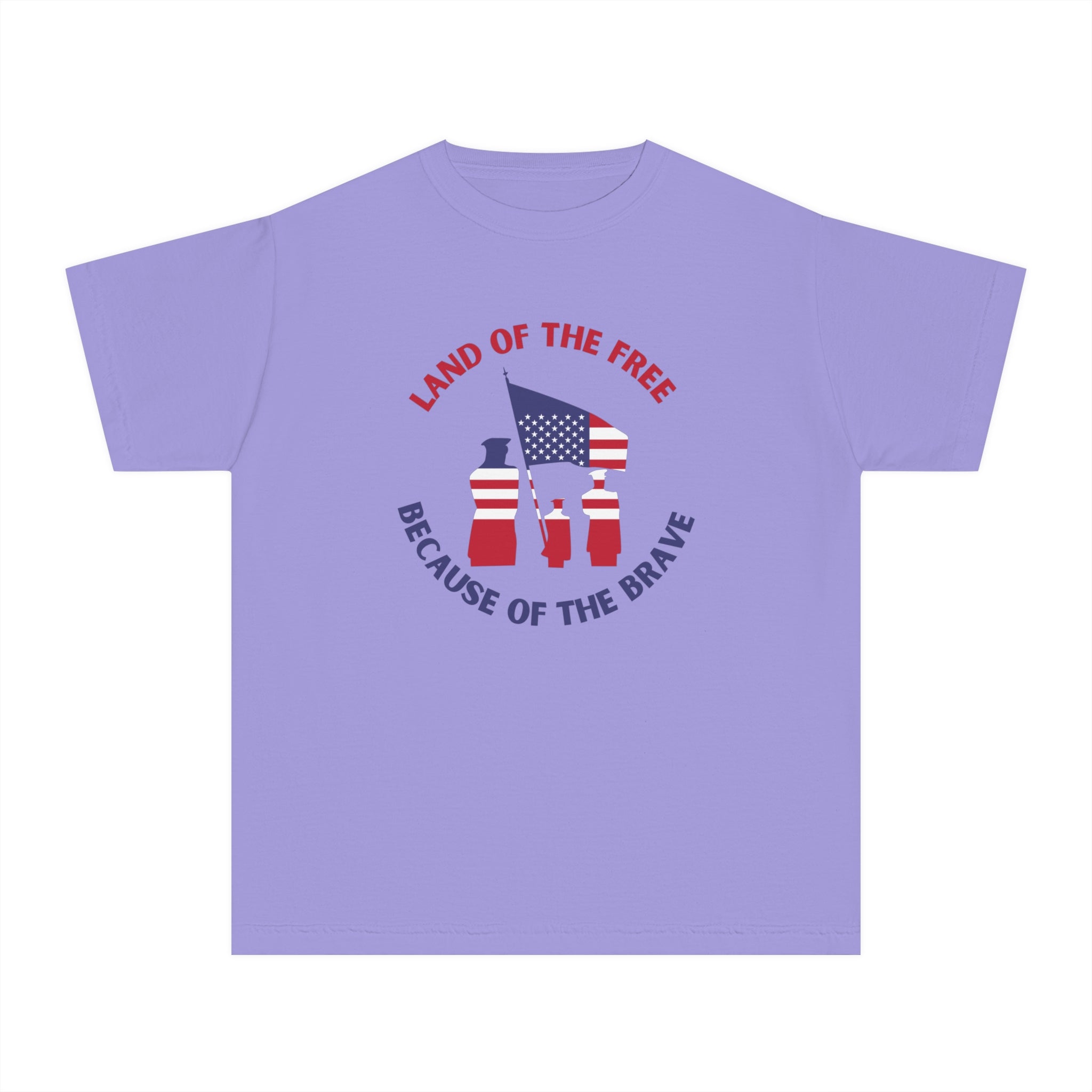 Memorial Day Land Of The Free Youth Midweight Tee