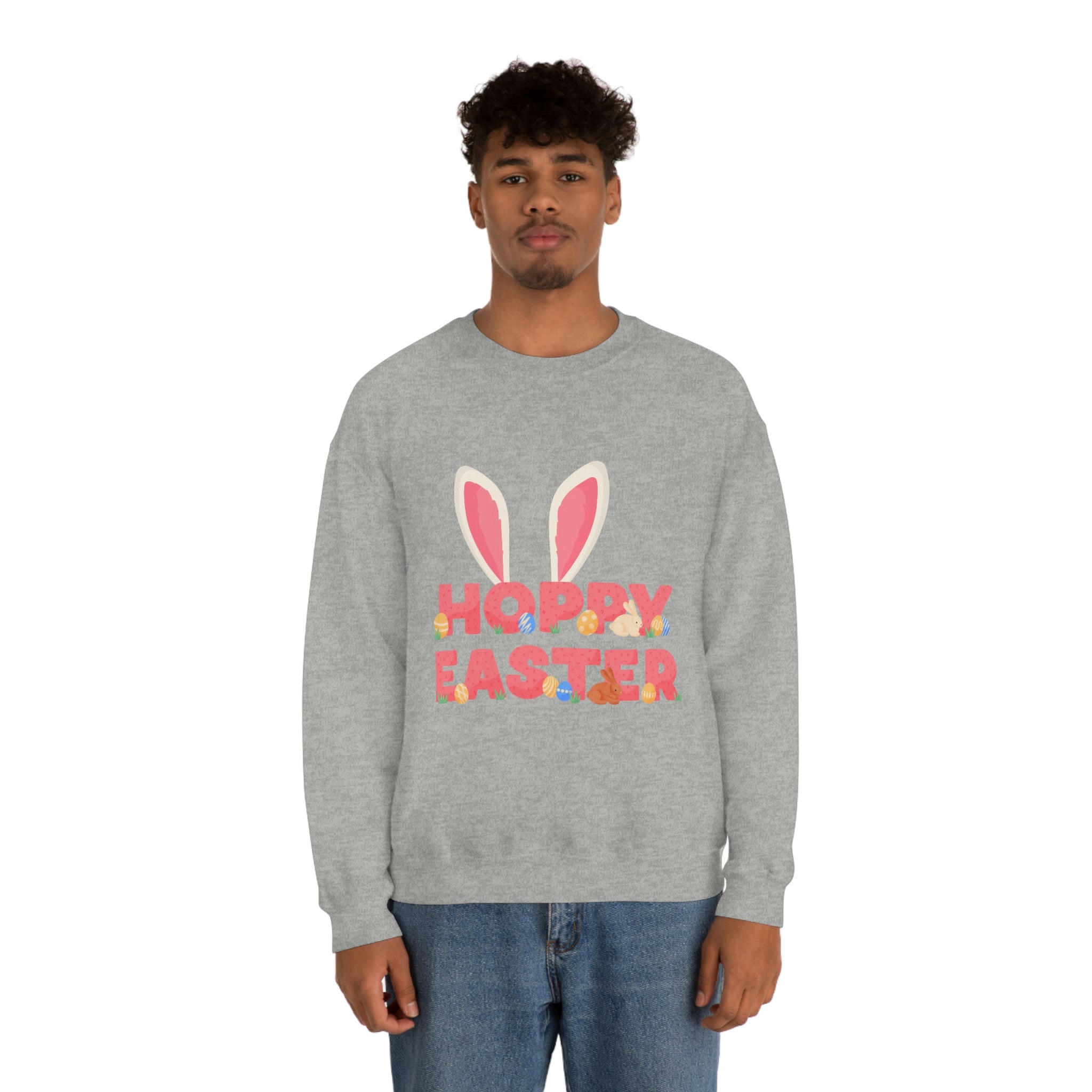 The Hoppy Easter Unisex Heavy Blend™ Crewneck Sweatshirt