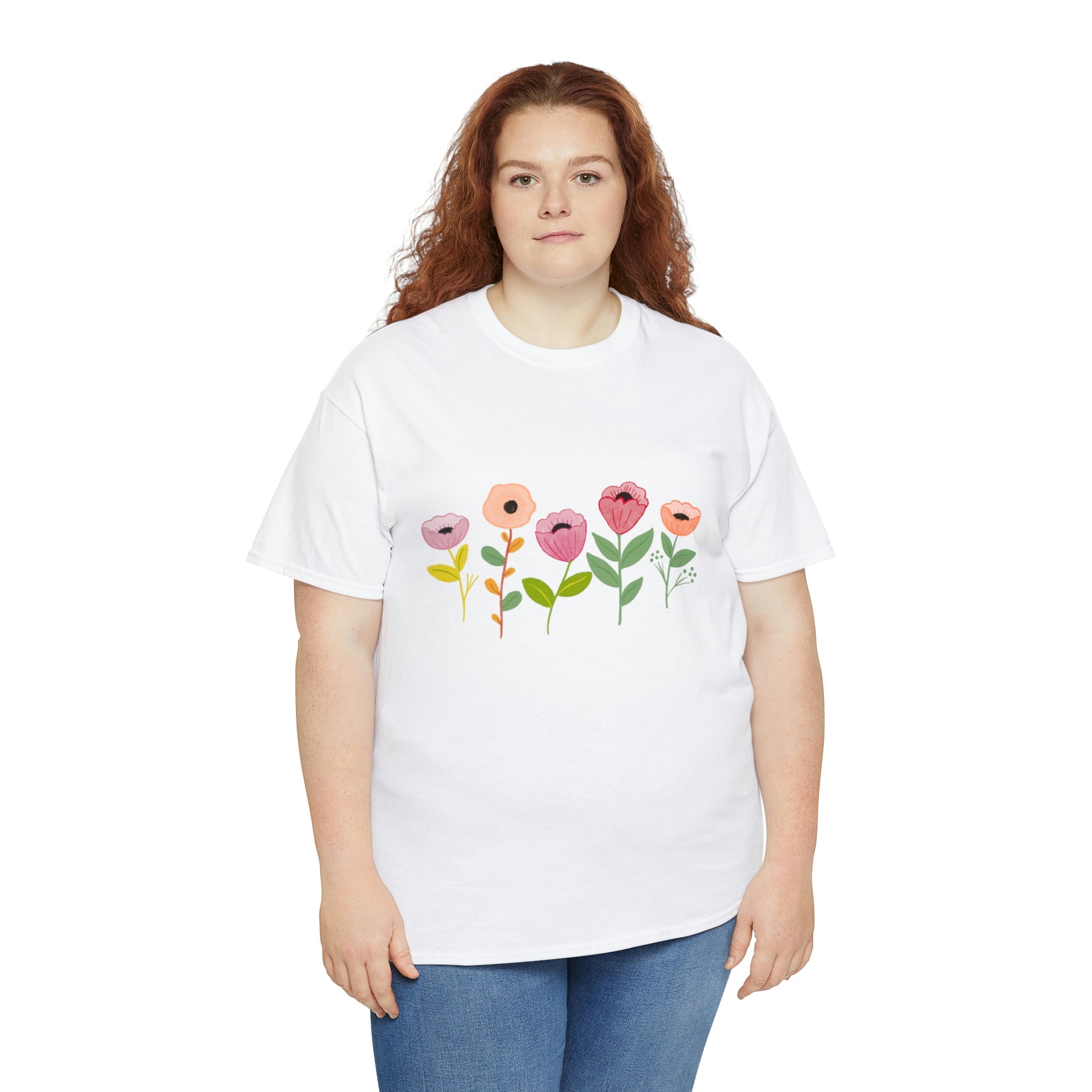 Spring Flowers Unisex Heavy Cotton Tee