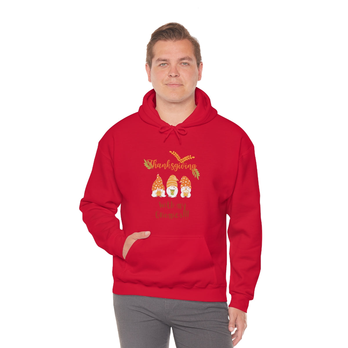Thanksgiving With My Gnomies Unisex Heavy Blend™ Hooded Sweatshirt