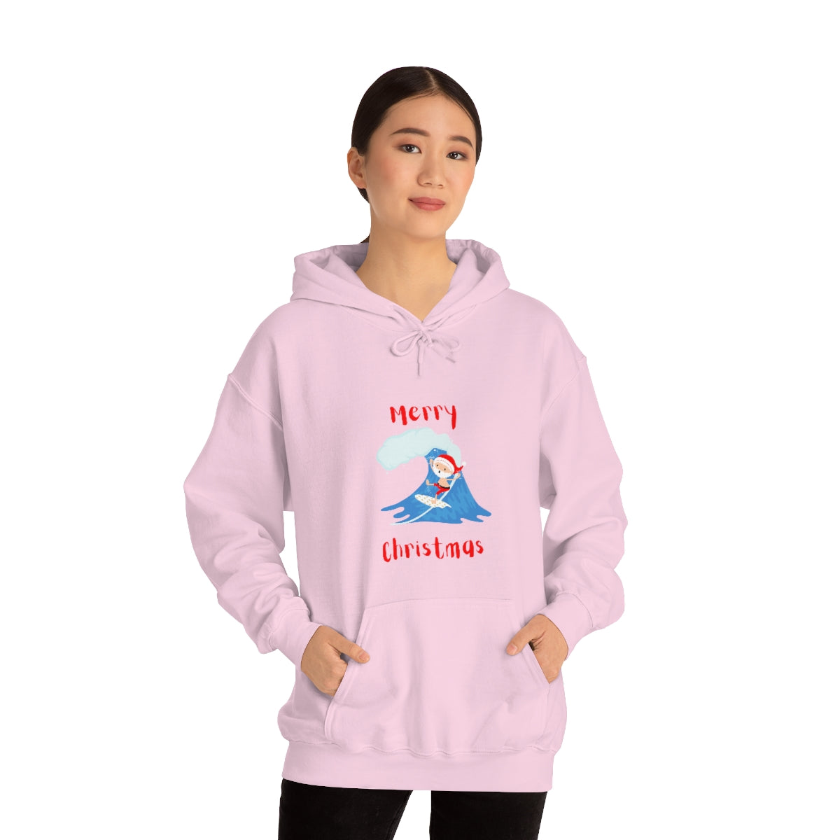 Surfing Santa Unisex Heavy Blend™ Hooded Sweatshirt