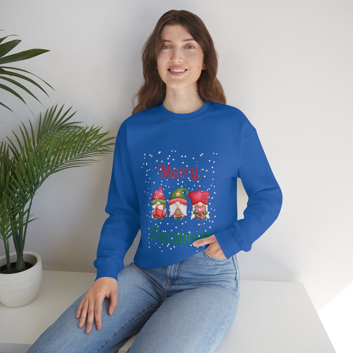 Three Gnomes Merry Christmas Unisex Heavy Blend™ Crewneck Sweatshirt